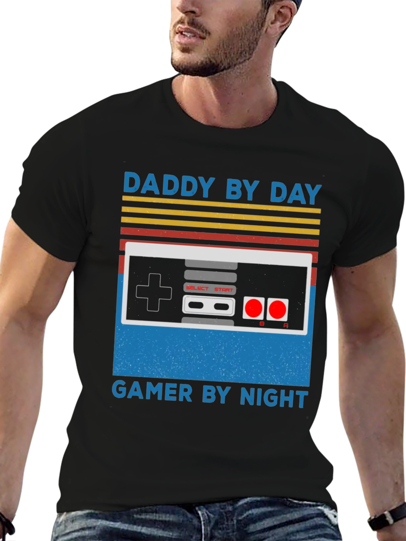 Daddy By Day Gamer By Night Graphic Tee - 6