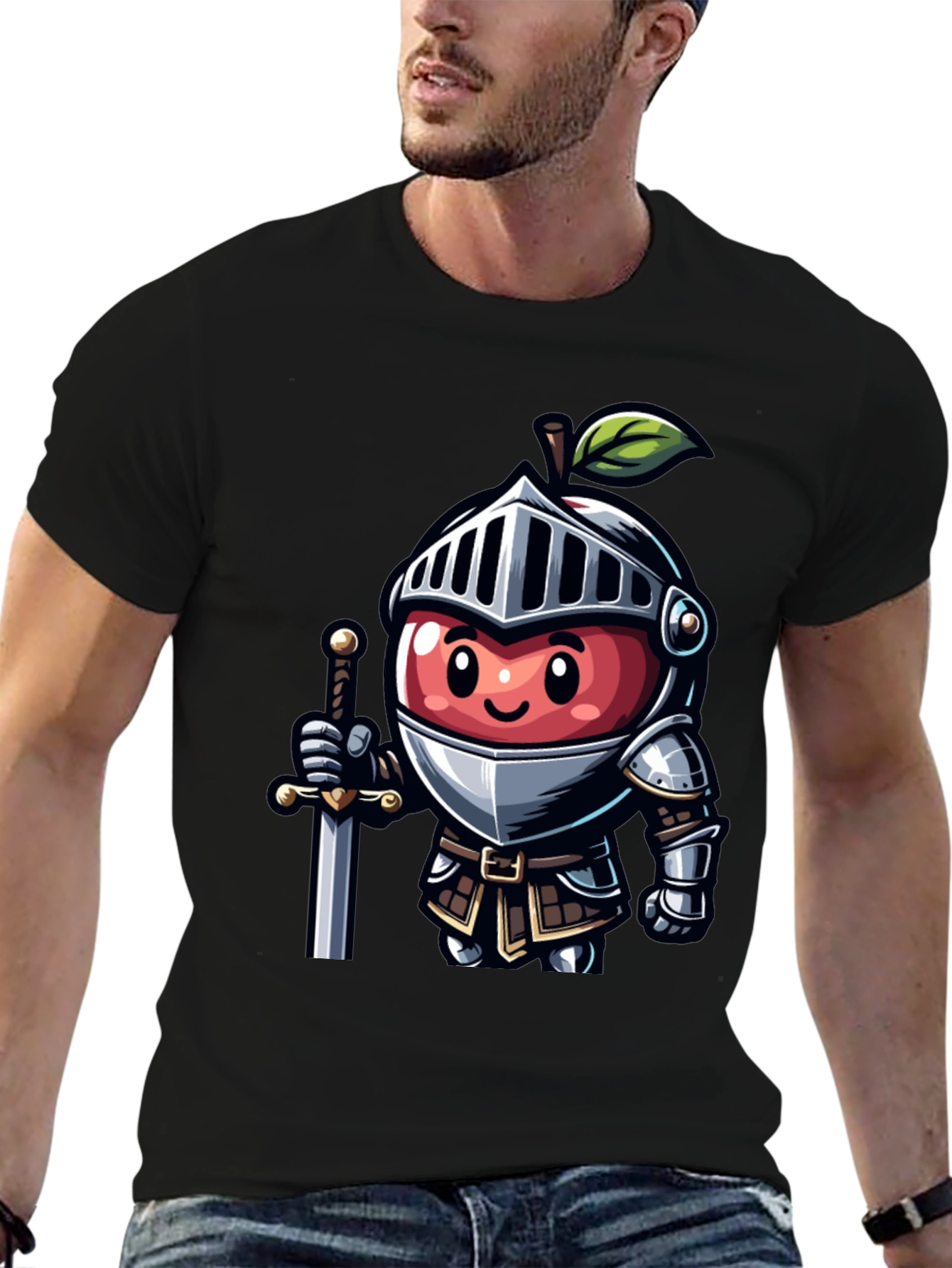 Black Apple Knight T-Shirt view 6