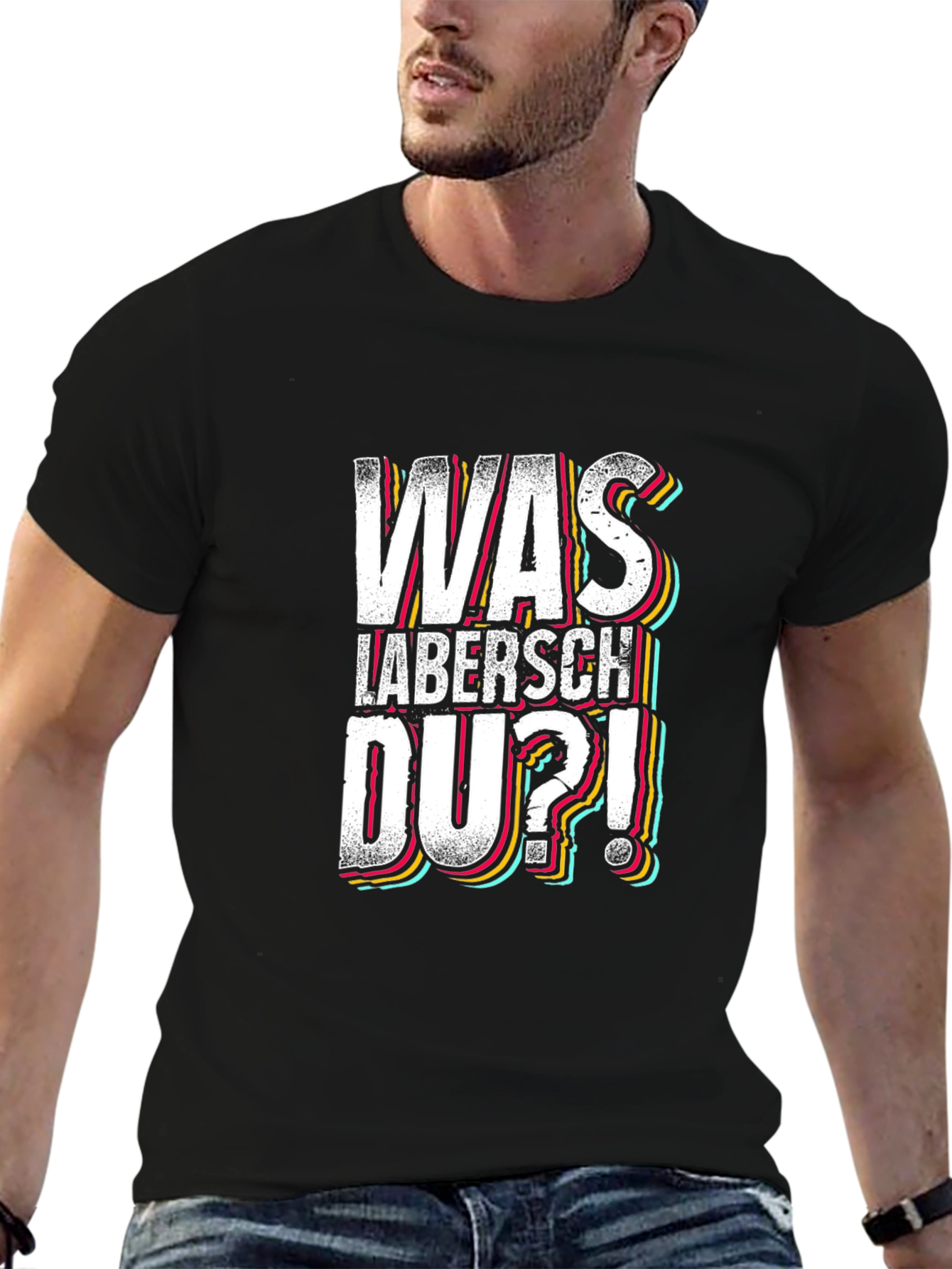 Black Was Labersch Du T-Shirt - Funny German Slogan view 6