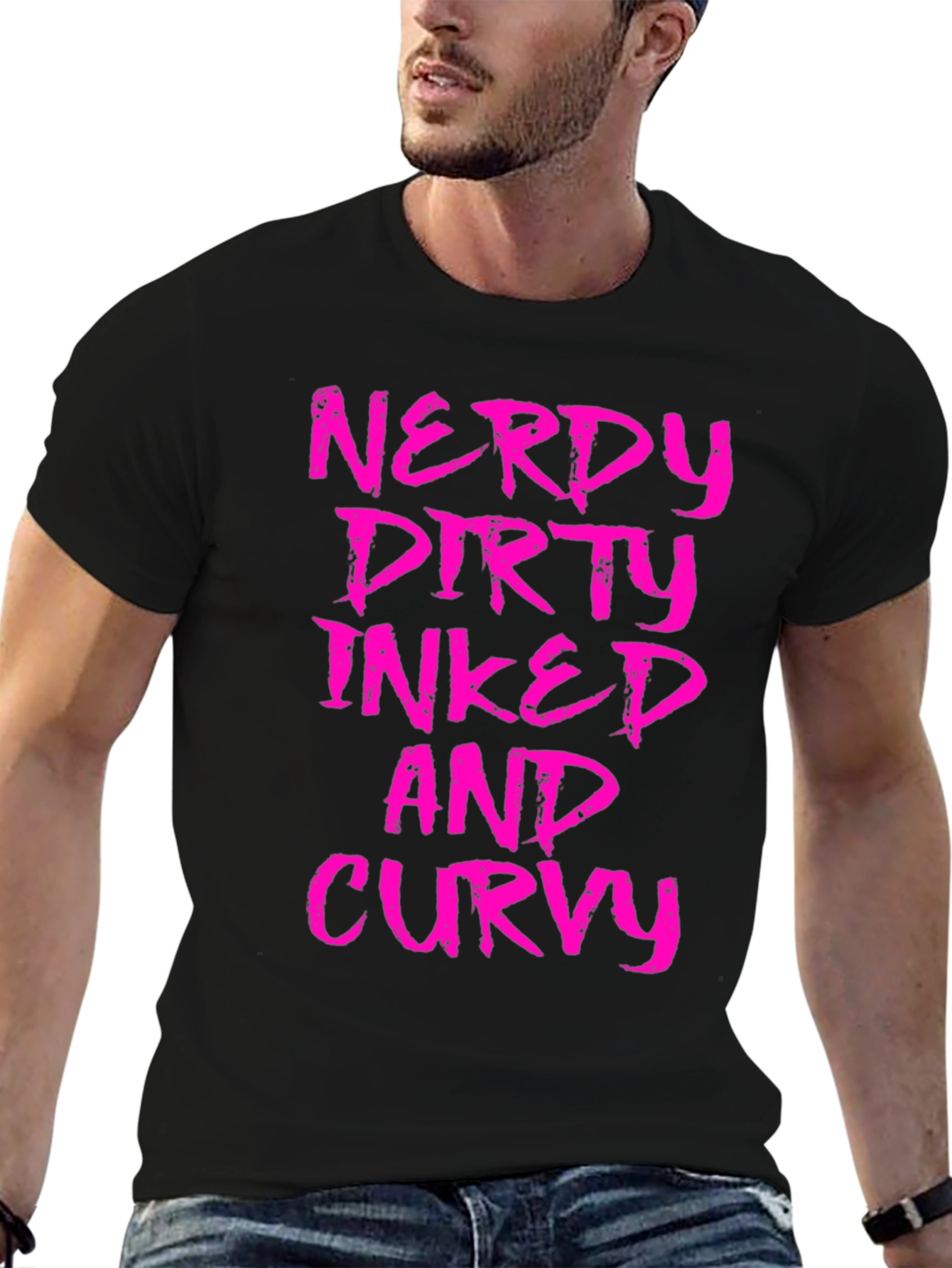 Nerdy Dirty Inked Curvy Graphic T-Shirt - 6