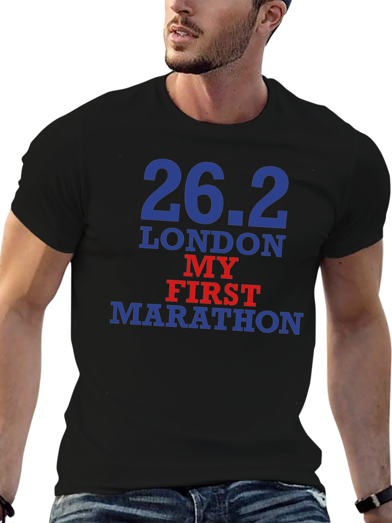Black 26.2 Marathon London T-Shirt view 6