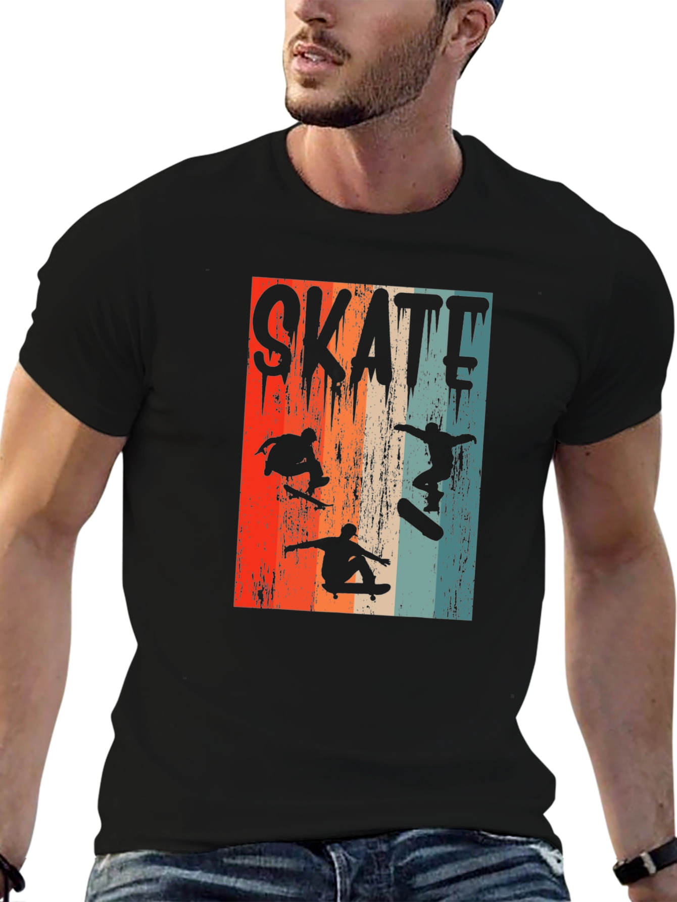 Vintage Skate T-Shirt - Retro Skateboard Design - 6