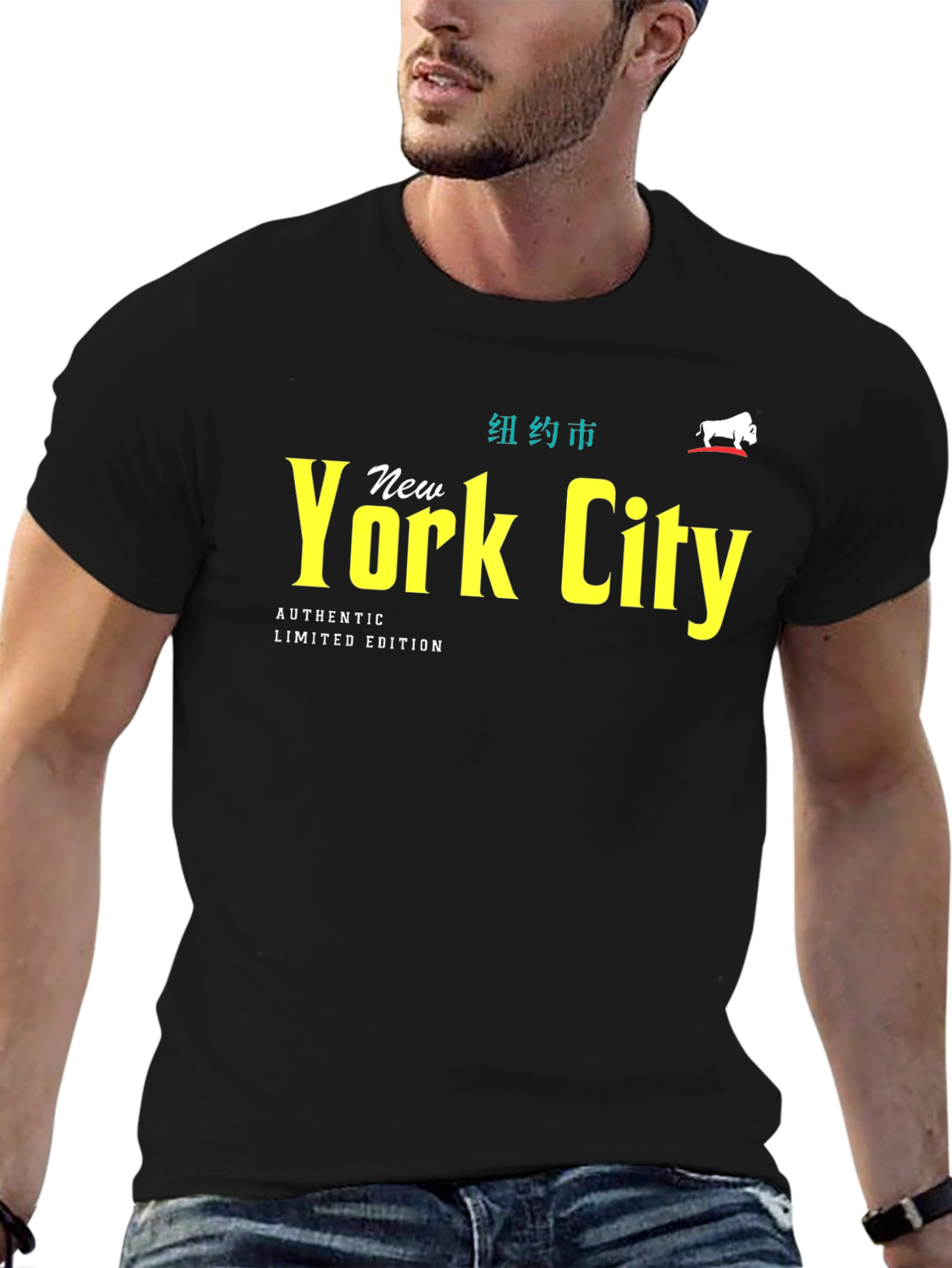 Black New York City Graphic Tee view 6