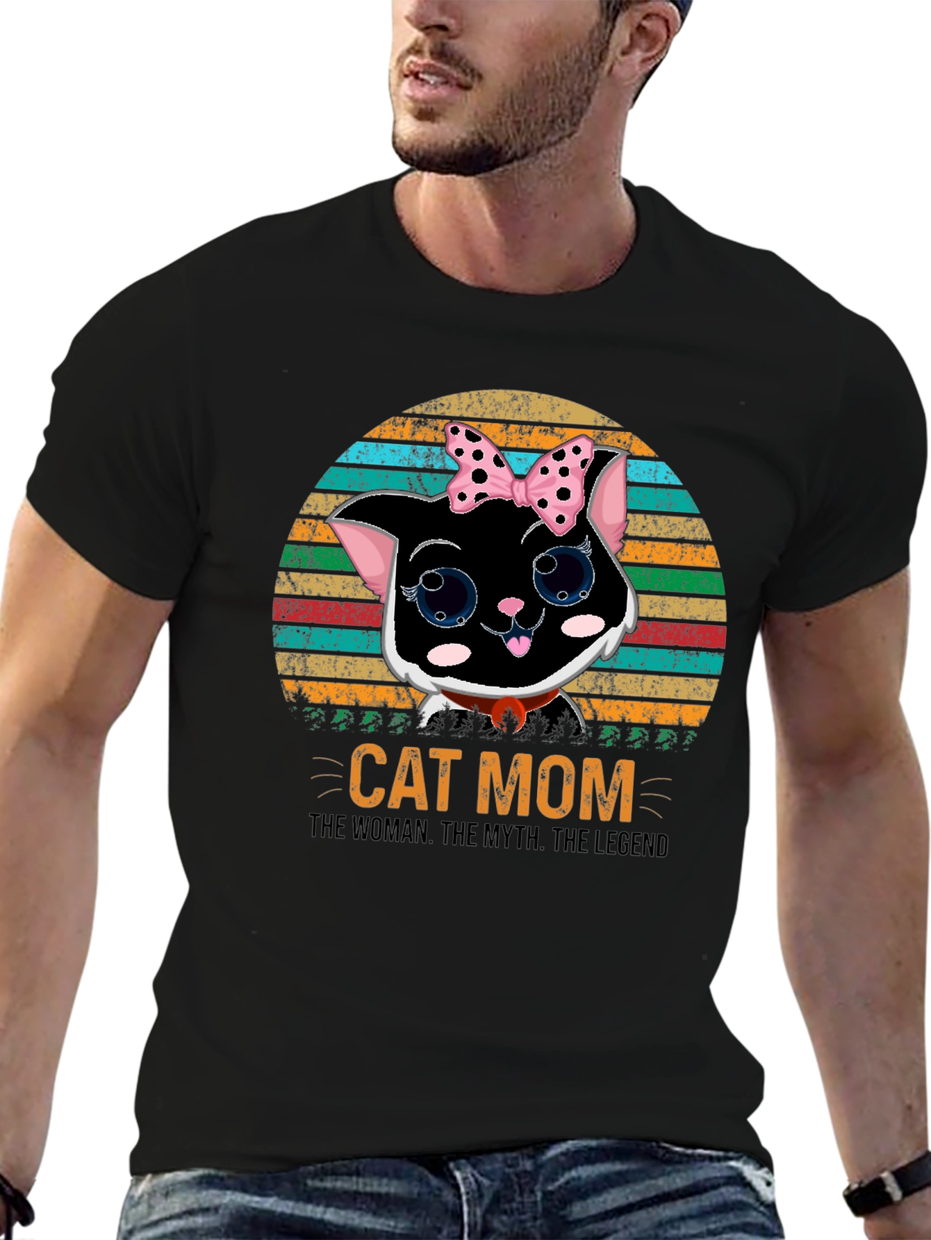 Cat Mom T-Shirt - The Woman, The Myth, The Legend - 6