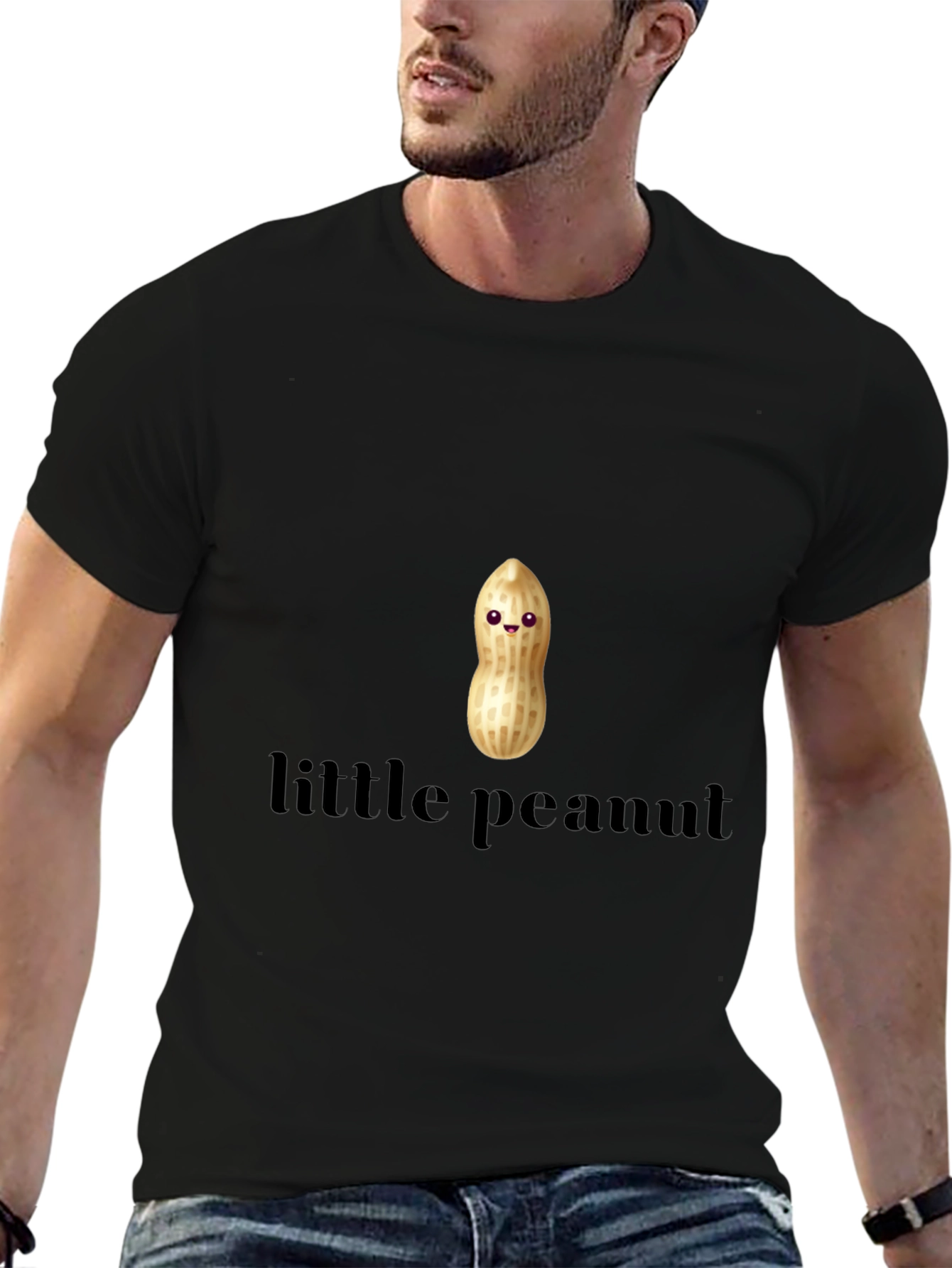 Black Little Peanut Graphic T-Shirt - Cute Unisex Tee view 6