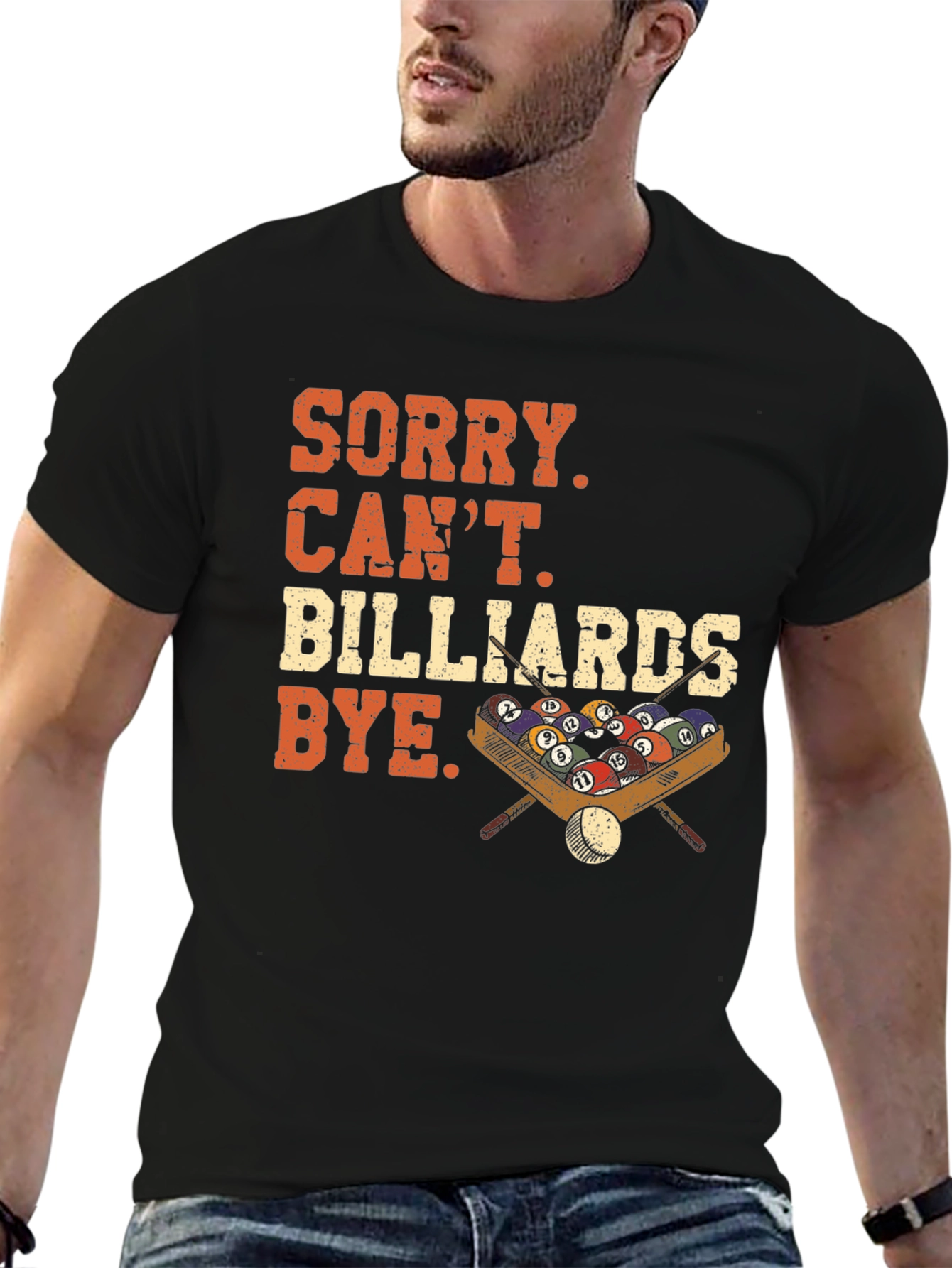 Black Billiards Graphic Tee - Sorry Can't Bye view 6