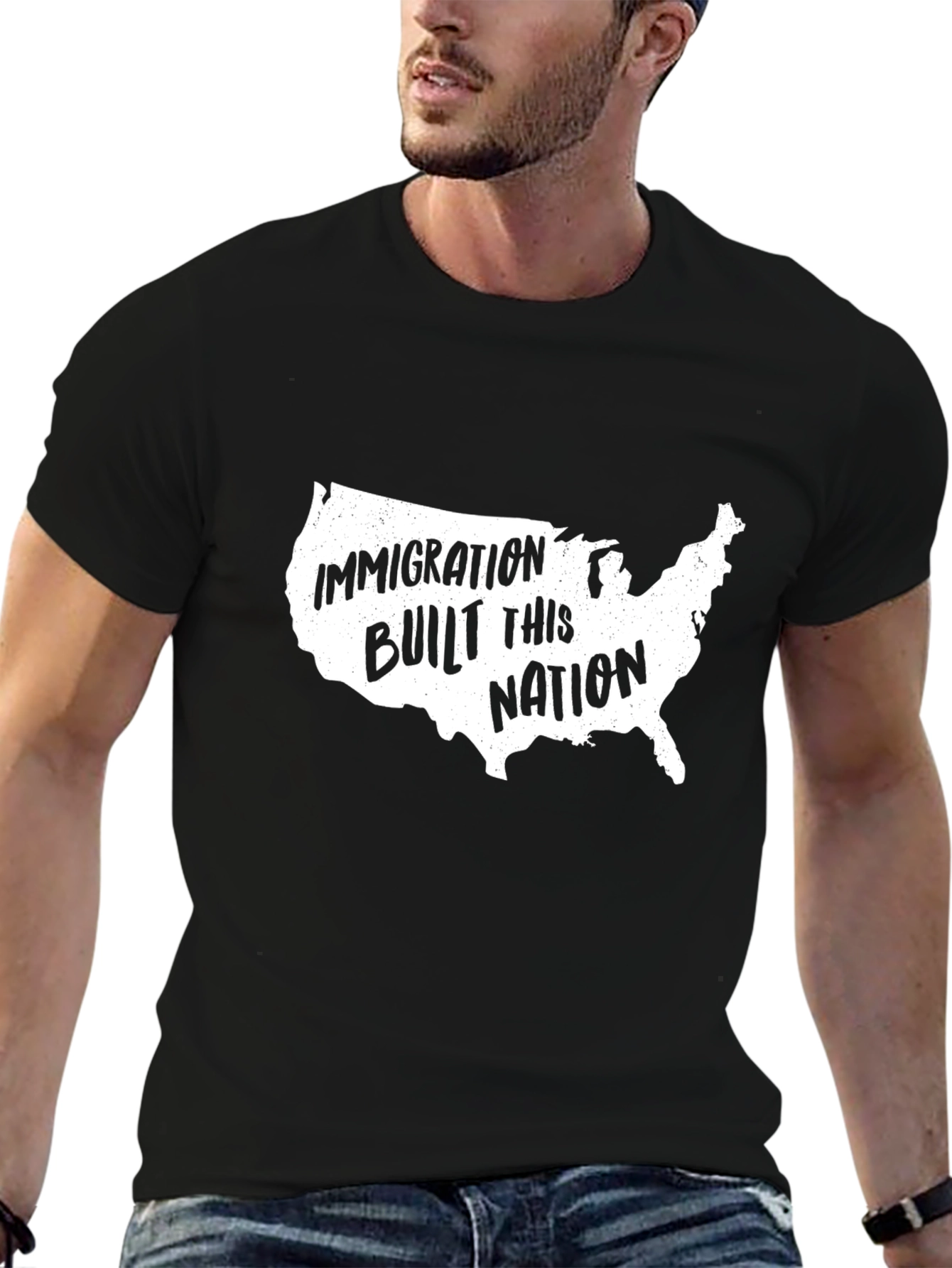 Black Immigration Built This Nation T-Shirt view 6