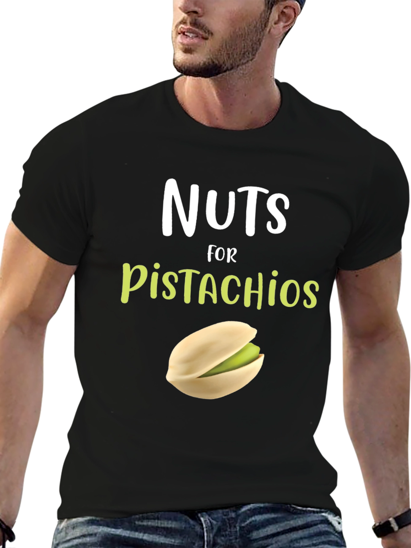 Black Nuts for Pistachios T-Shirt view 6