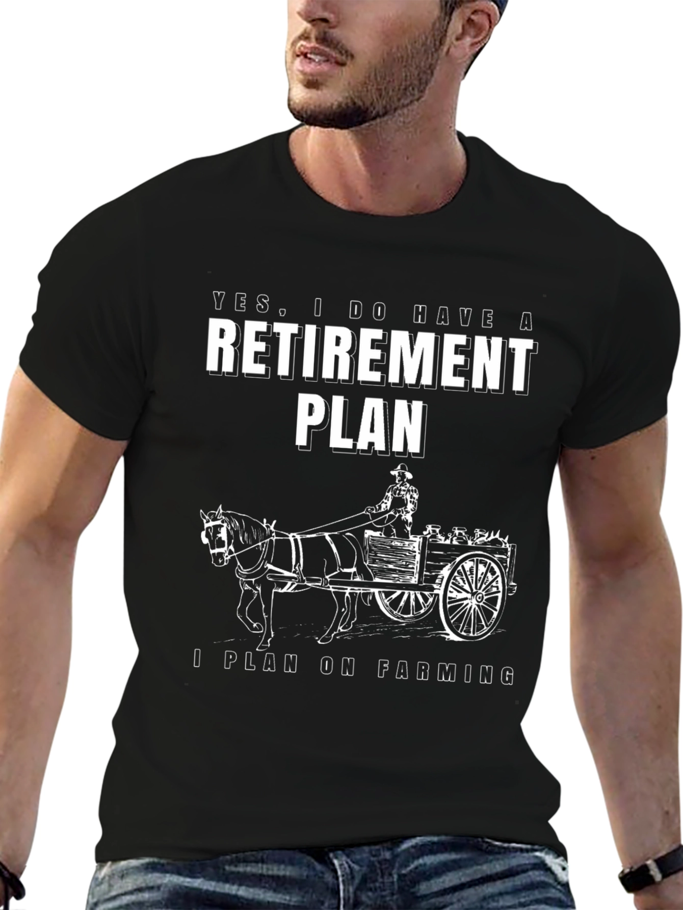 Farming Retirement Plan Graphic T-Shirt - 6