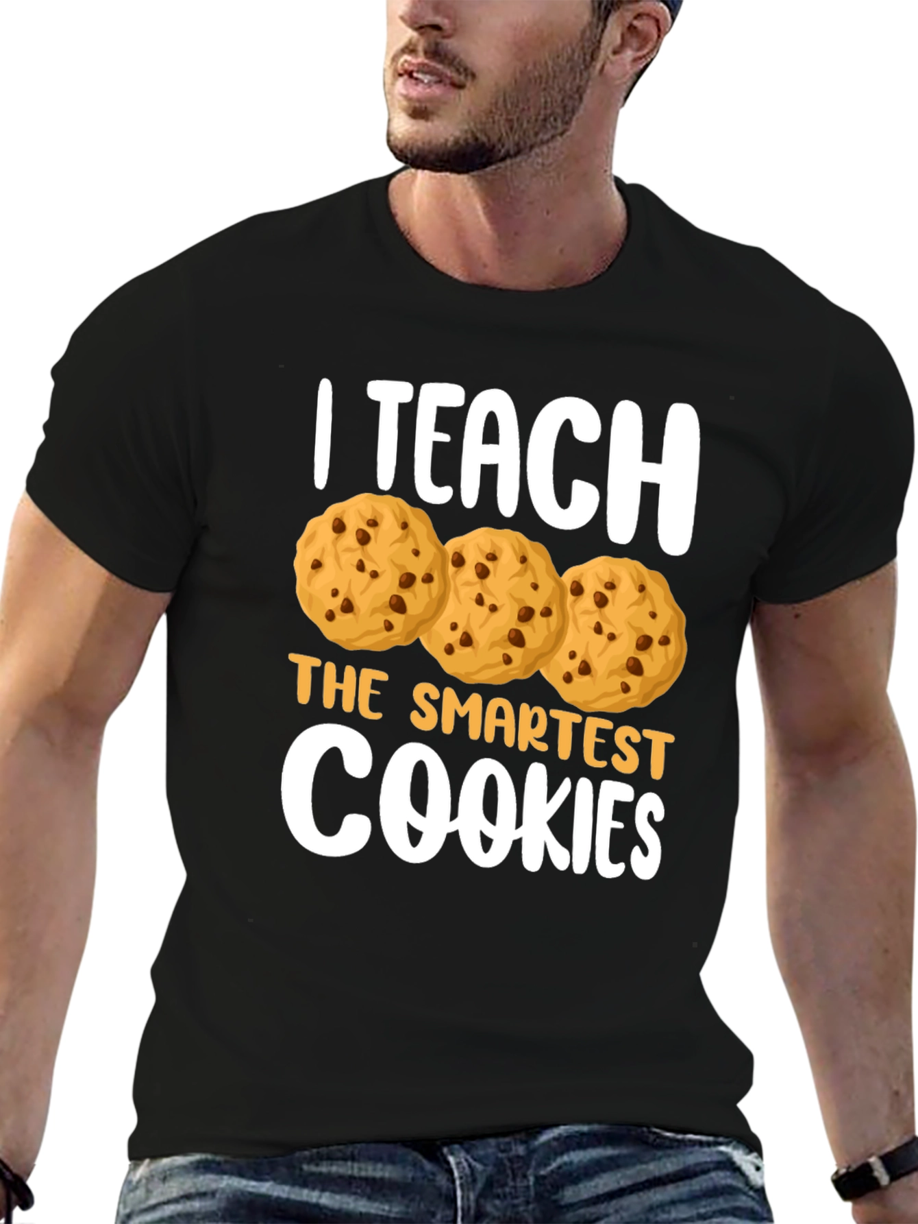 Black I Teach The Smartest Cookies T-Shirt view 6
