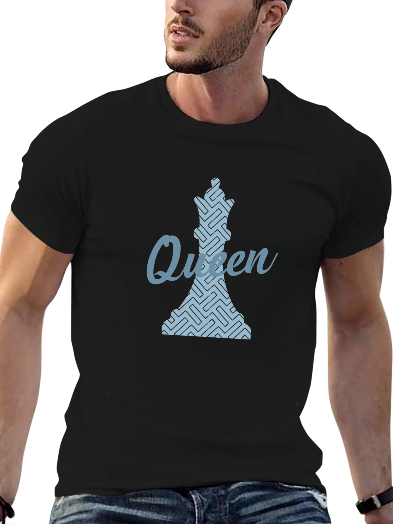 Black Queen Chess Piece T-Shirt - Stylish & Unique Design view 6