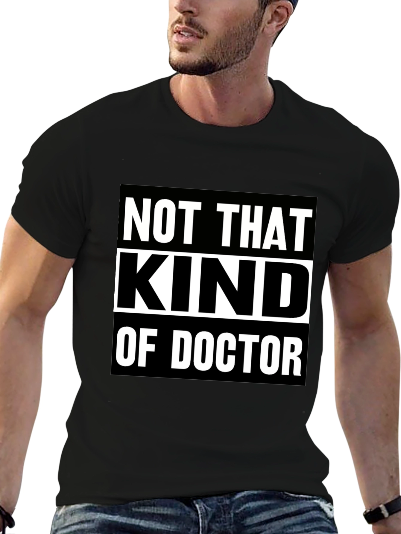 Black Not That Kind Of Doctor T-Shirt view 6