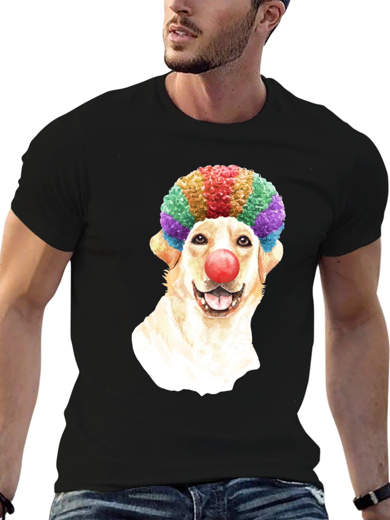 Black Clown Dog T-Shirt view 6