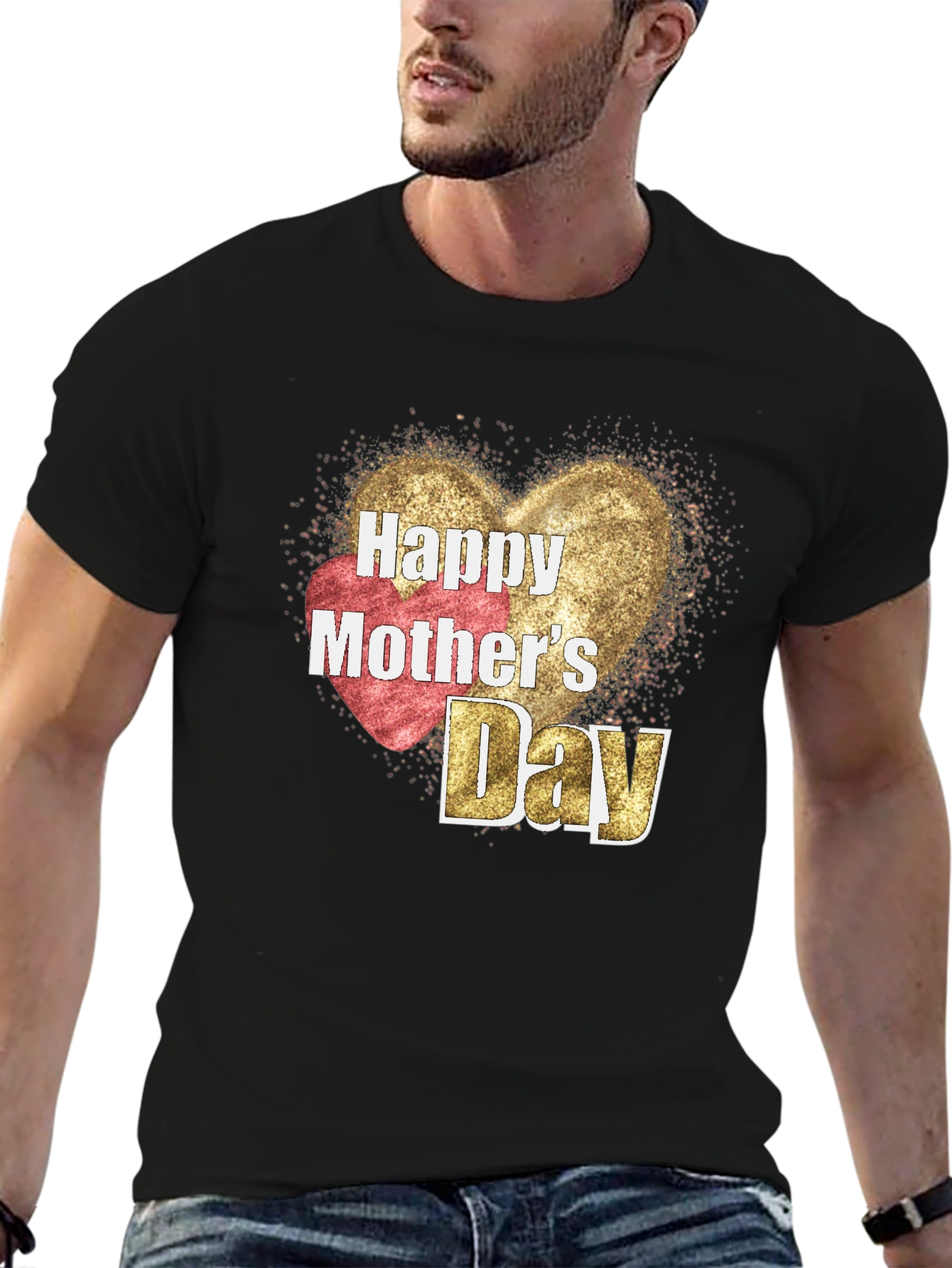 Black Happy Mother's Day Graphic Tee view 6