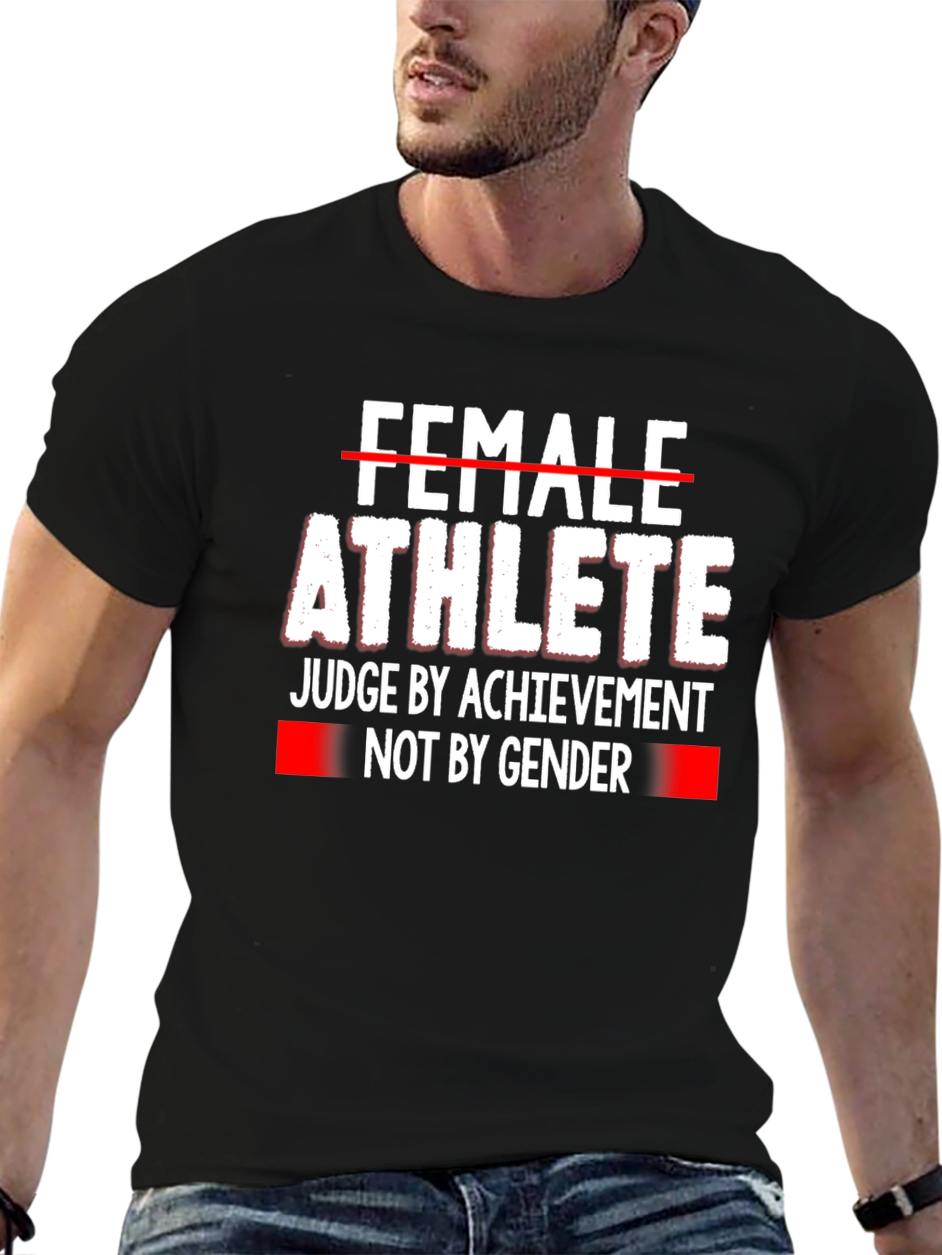 Black Female Athlete Equality T-Shirt view 6