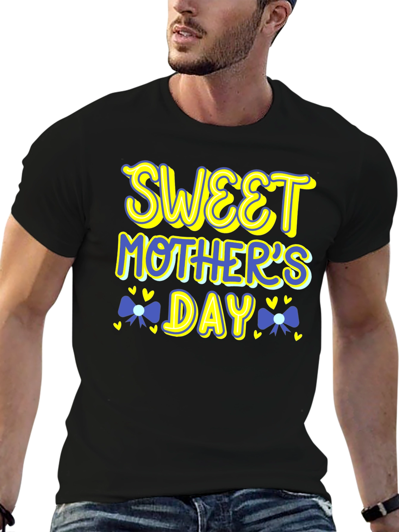 Black Sweet Mother's Day Graphic Tee view 6