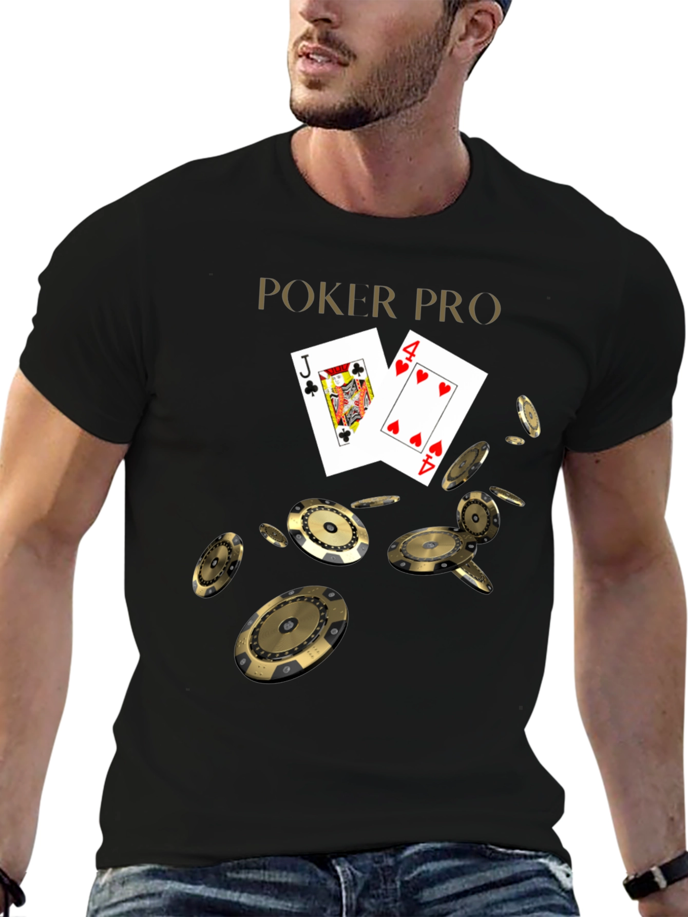 Poker Pro Graphic Tee - Lucky Hand T-Shirt - 6