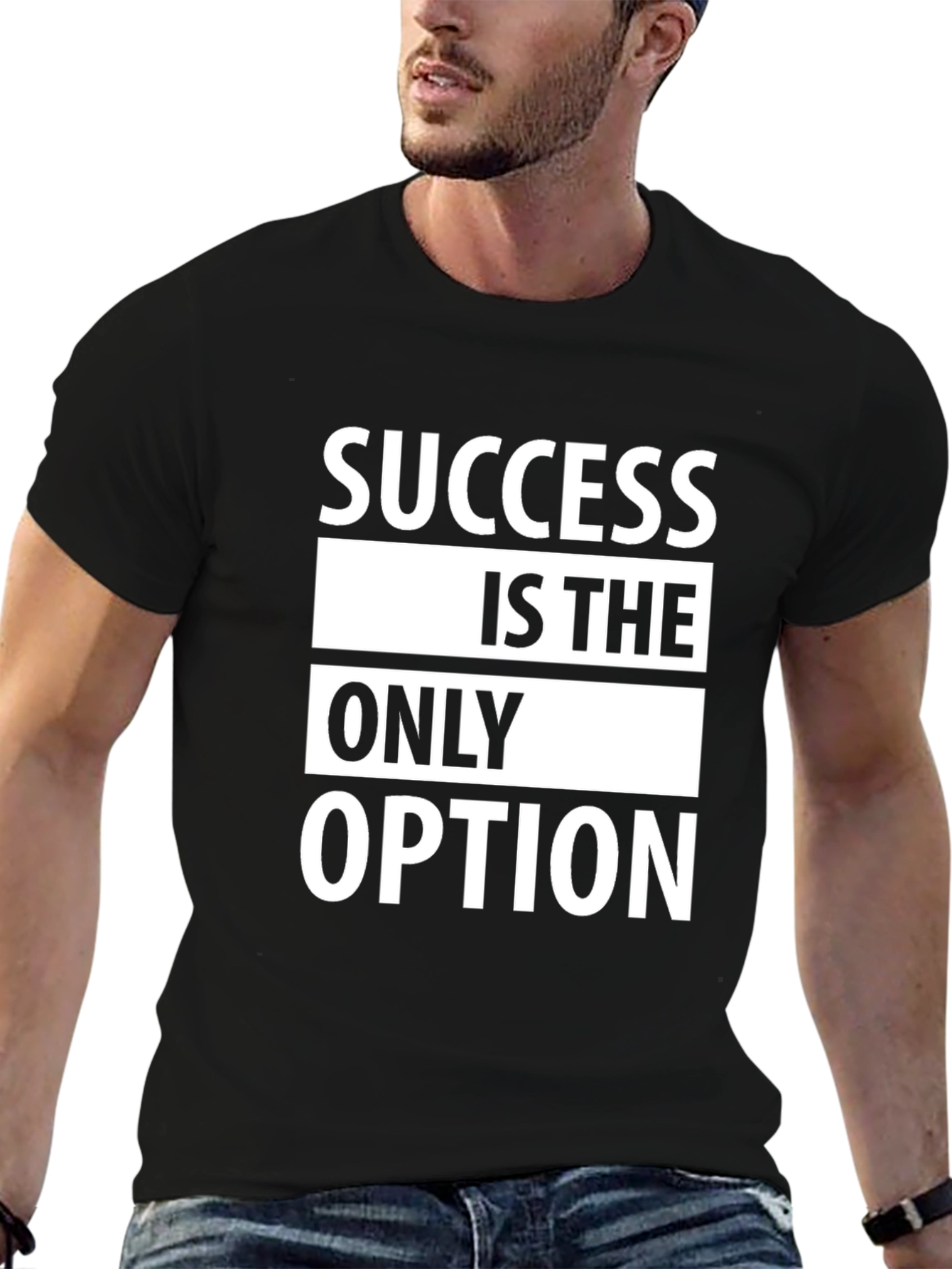 Black Success Is The Only Option T-Shirt view 6