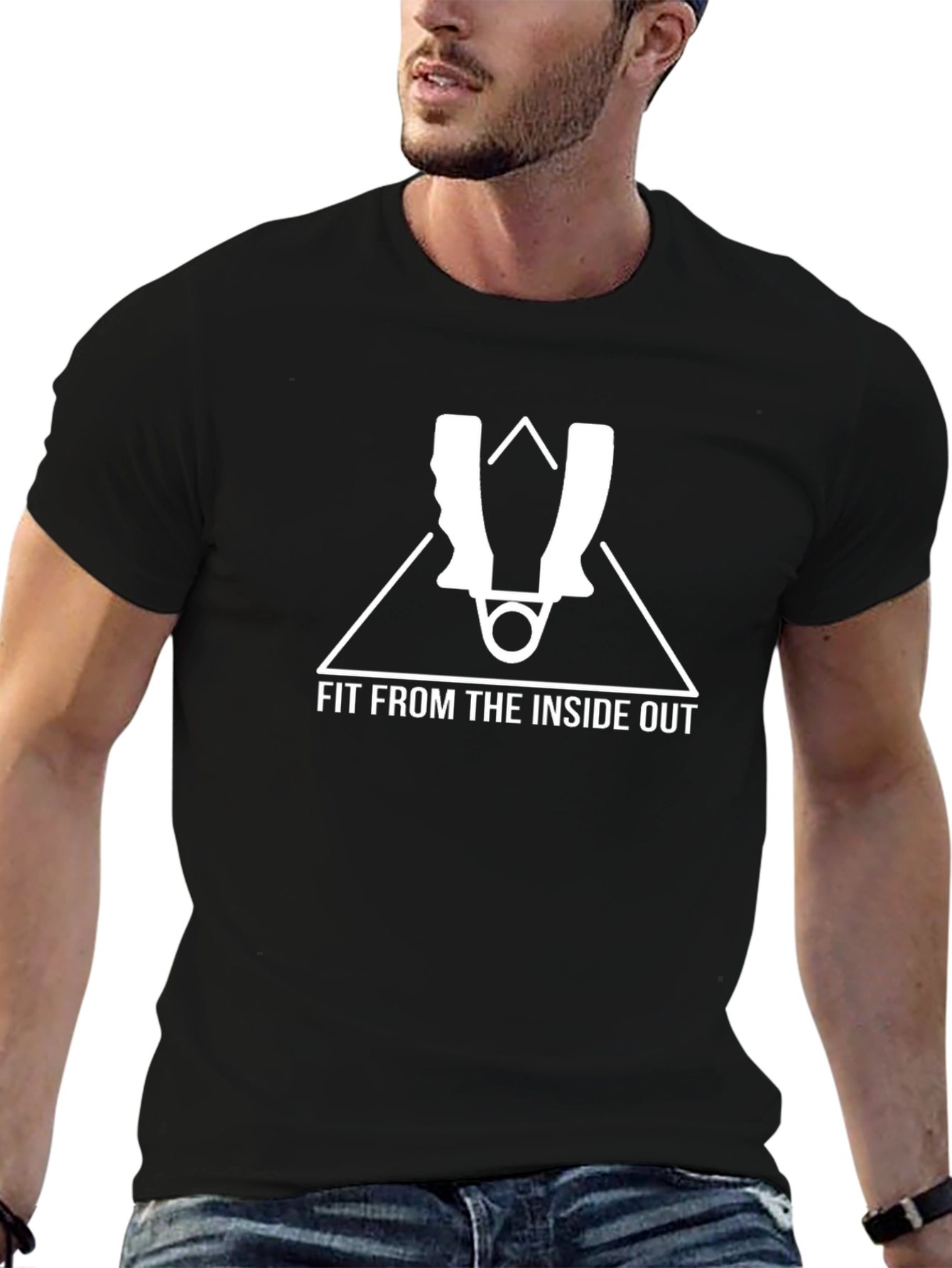 Black Fit From the Inside Out Black T-Shirt view 6