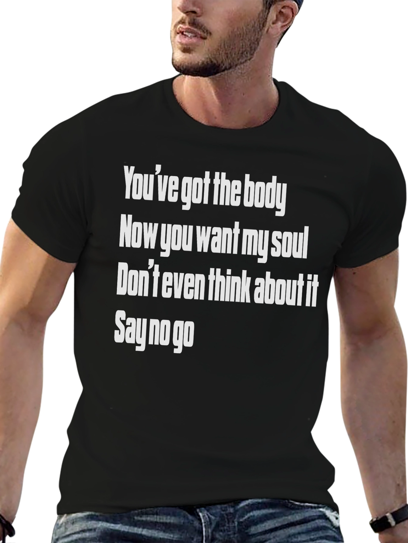 Black You've Got The Body Graphic T-Shirt view 6
