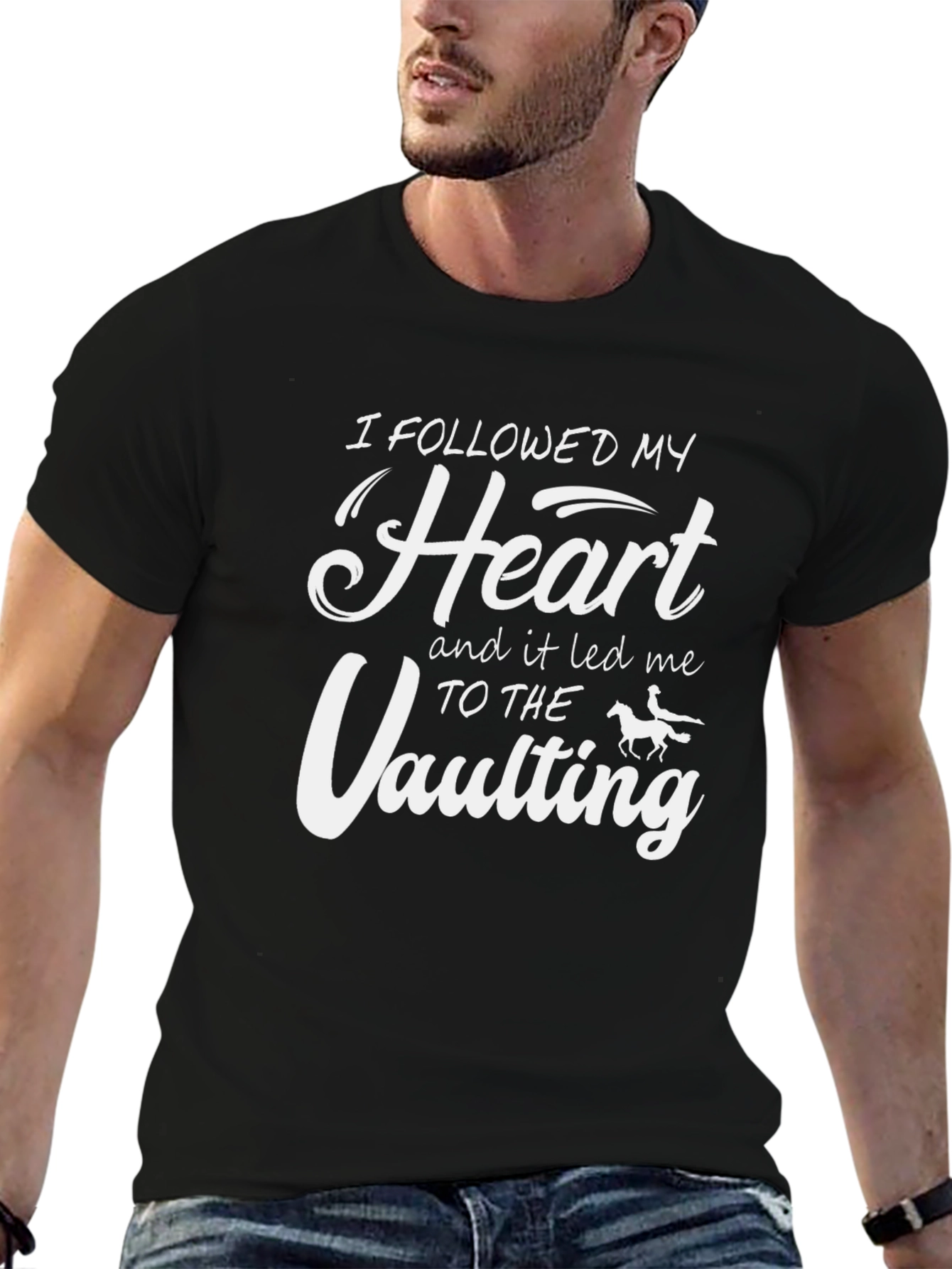 Black Follow Your Heart Vaulting T-Shirt view 6