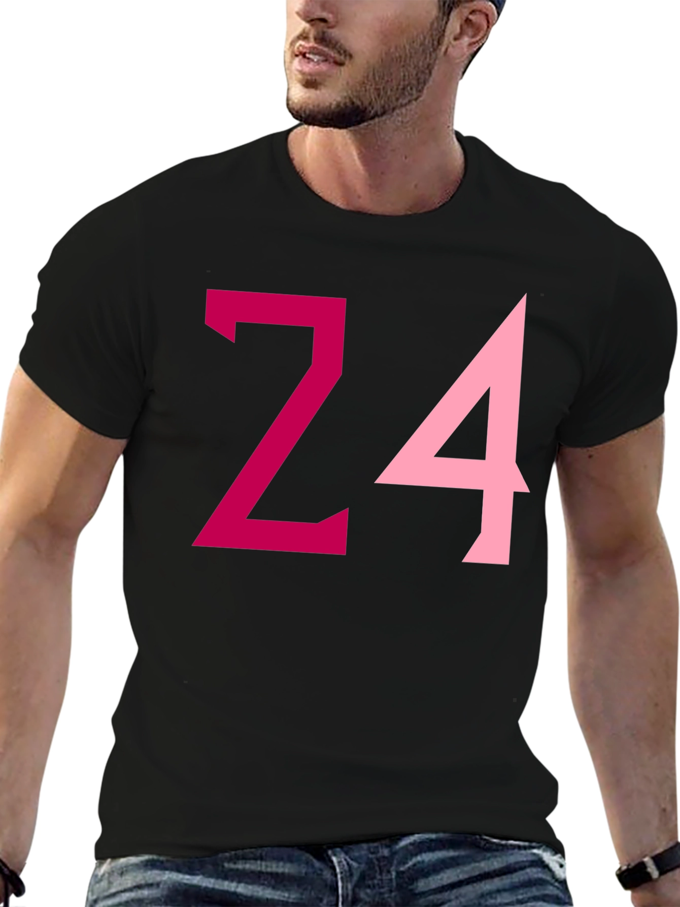 Black Bold Number Graphic Tee - Stylish Casual Wear view 6
