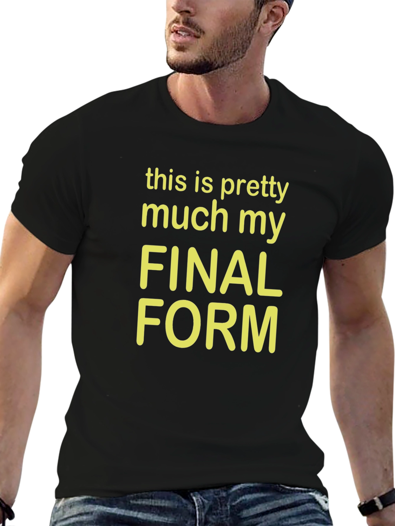Black Final Form Graphic Tee - Funny T-Shirt view 6