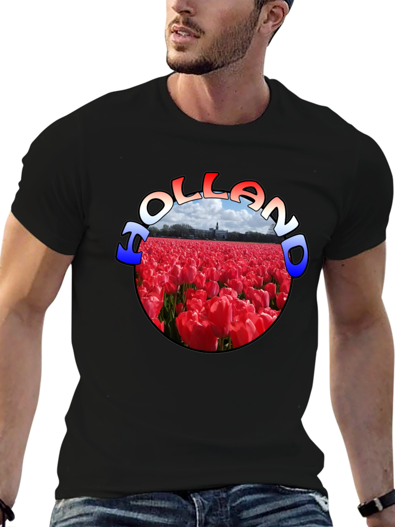 Holland Tulip Field Graphic T-Shirt - 6