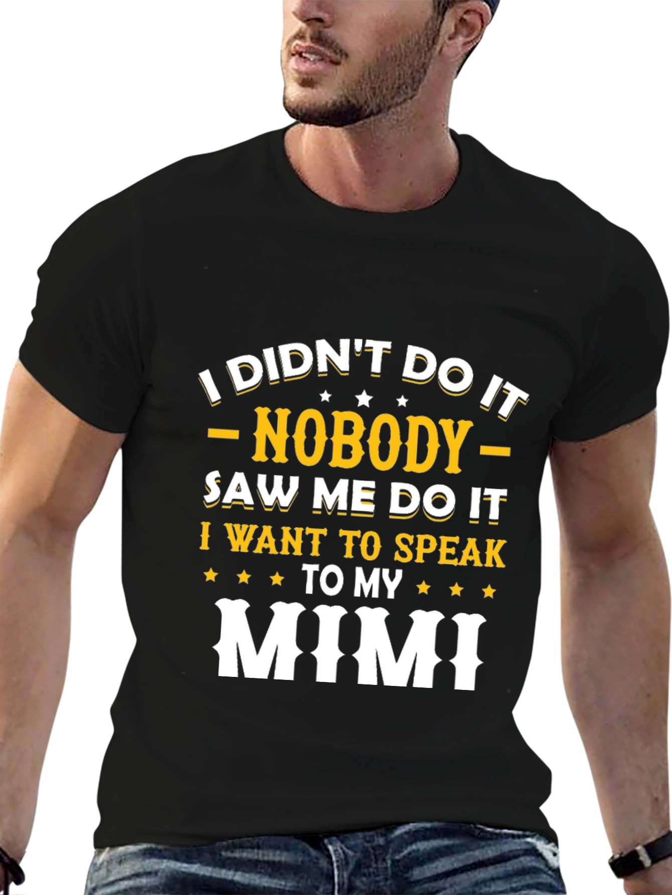 Black I Didn't Do It Mimi T-Shirt view 6