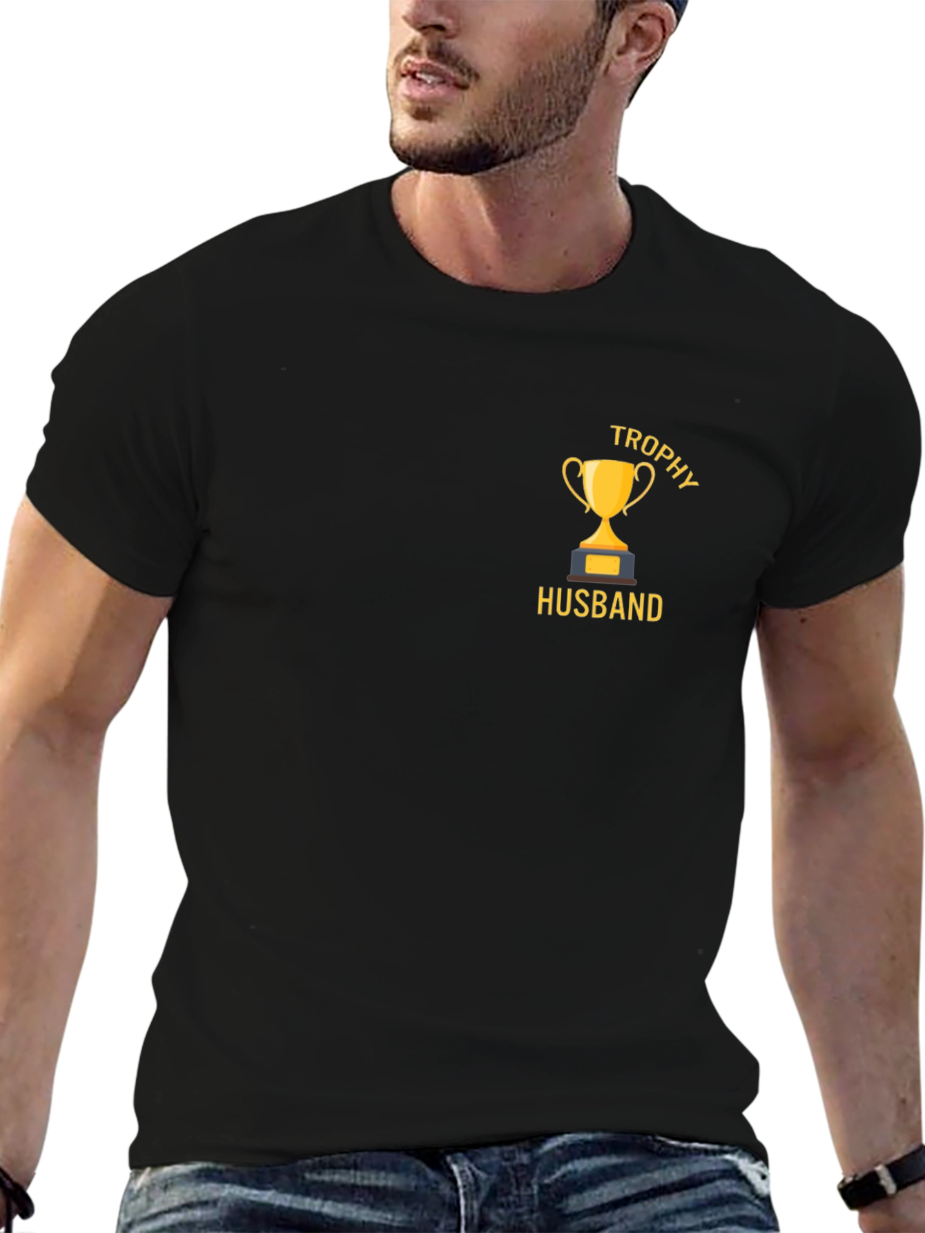 Black Trophy Husband Graphic Tee view 6