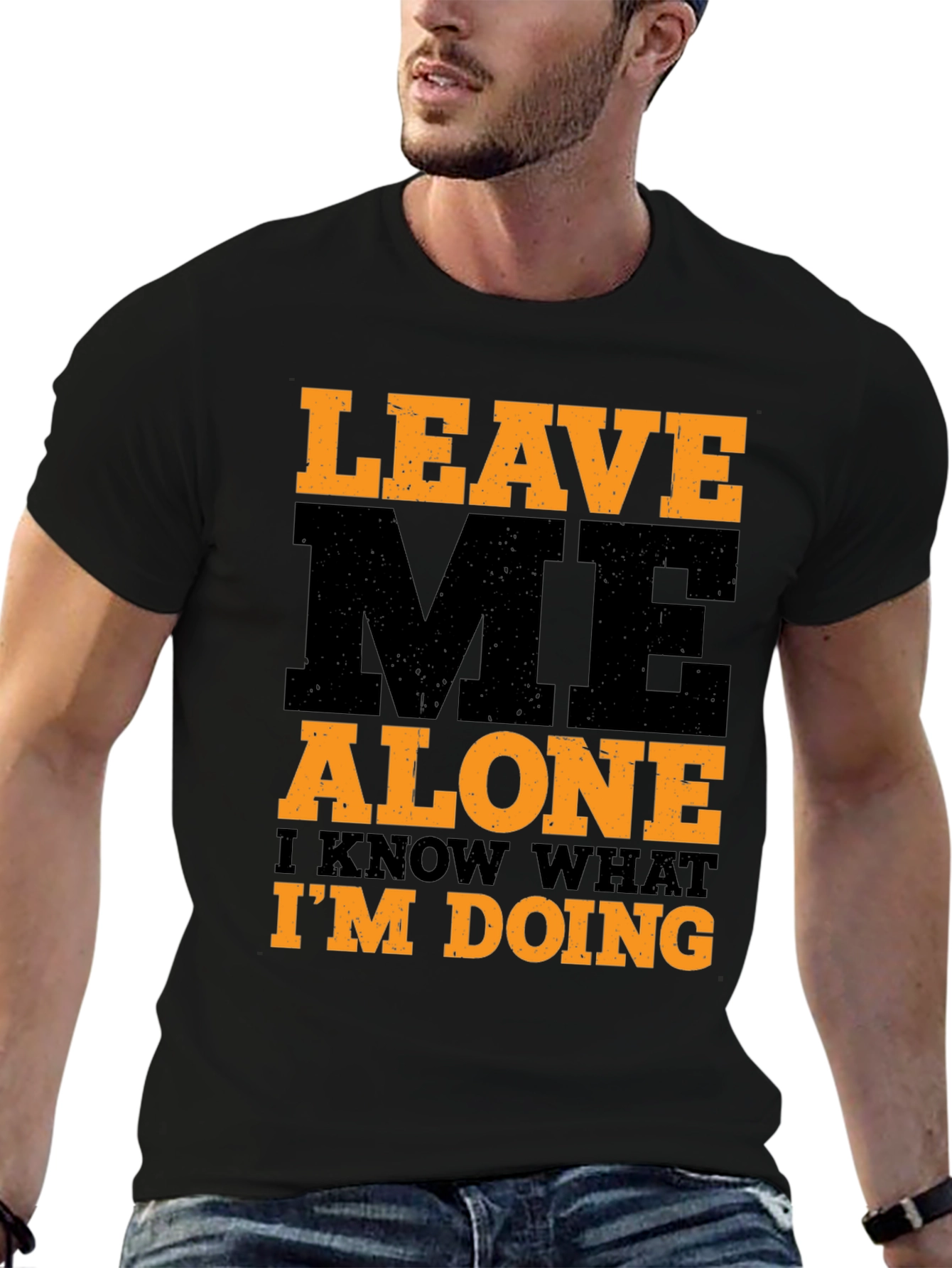 Black Leave Me Alone Graphic Tee - I Know What I'm Doing! view 6