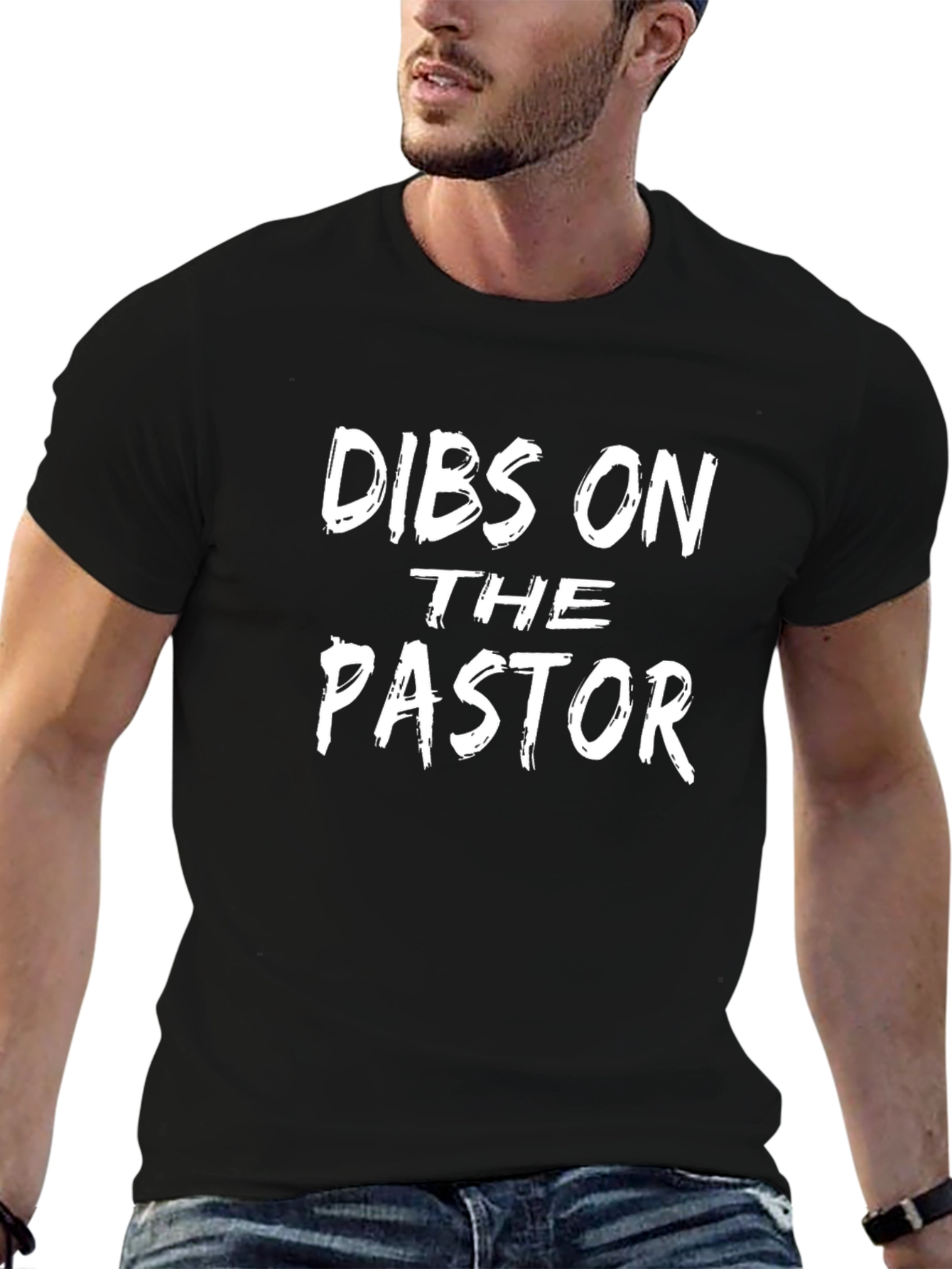 Black Dibs on The Pastor T-Shirt view 6
