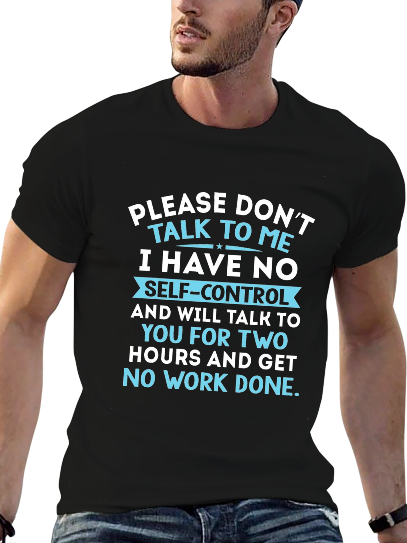 Black Don't Talk to Me T-Shirt Funny Sarcastic view 6