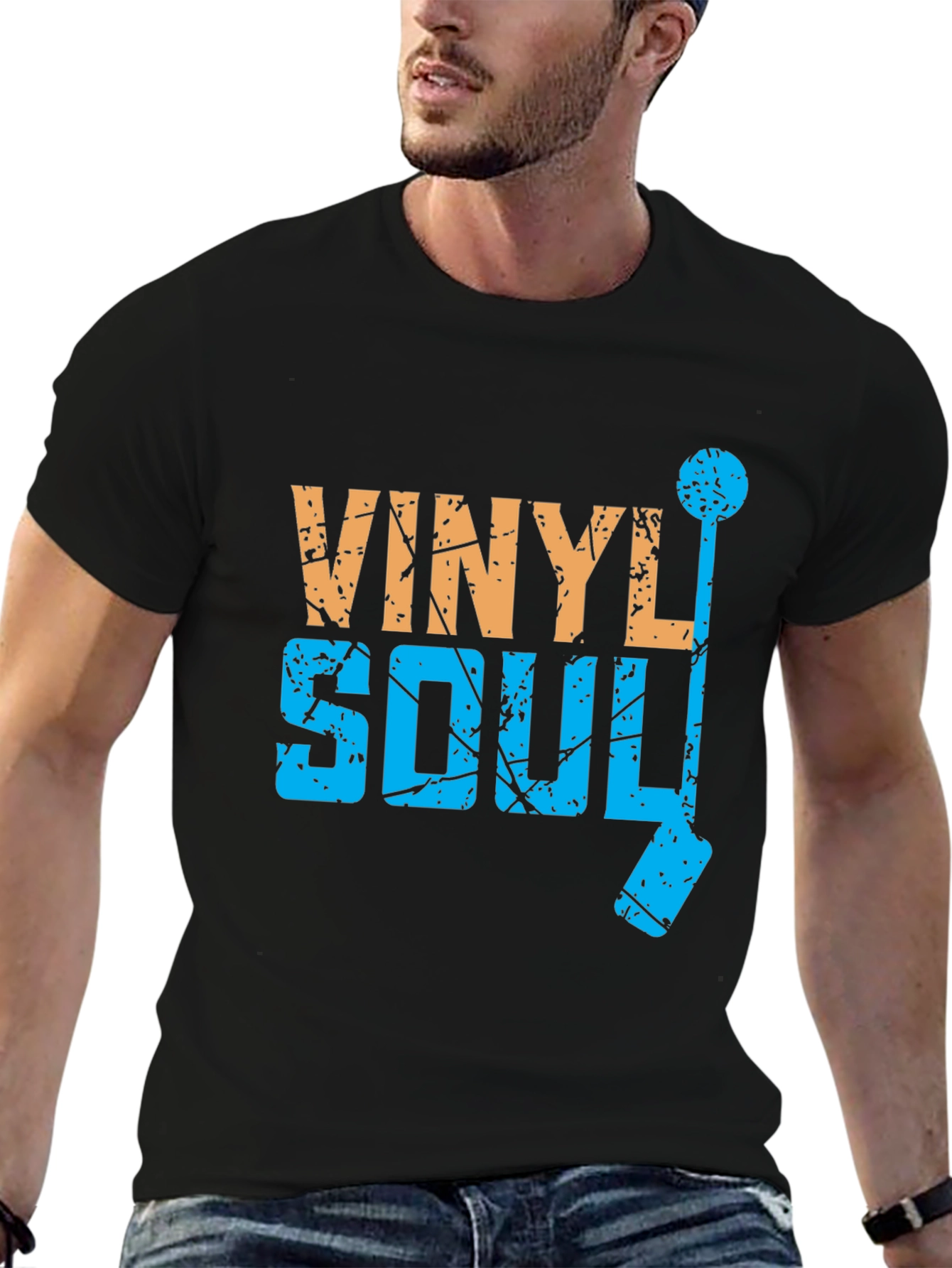 Black Vinyl Soul Graphic T-Shirt view 6