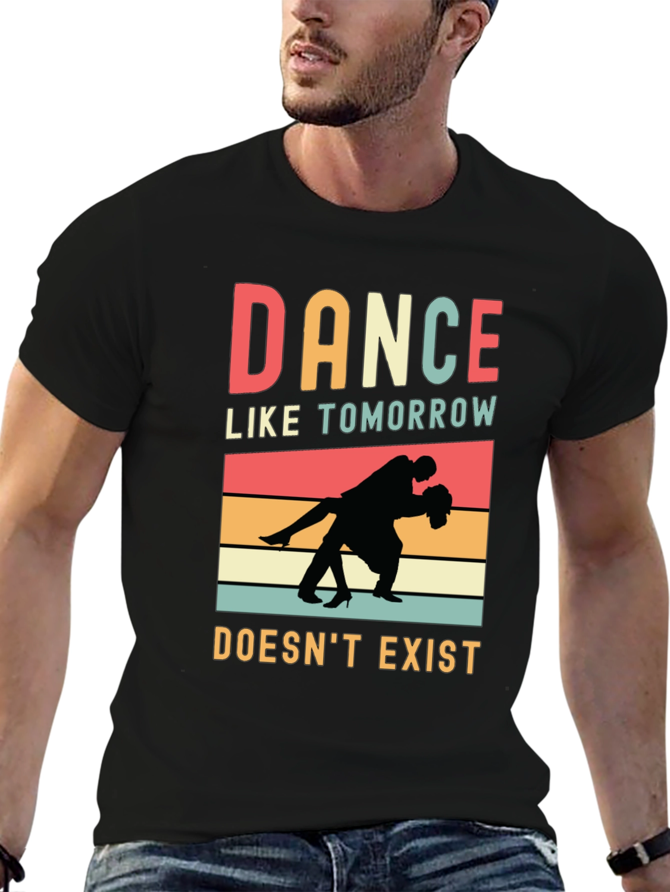 Black Dance Like Tomorrow Doesn't Exist Graphic Tee view 6