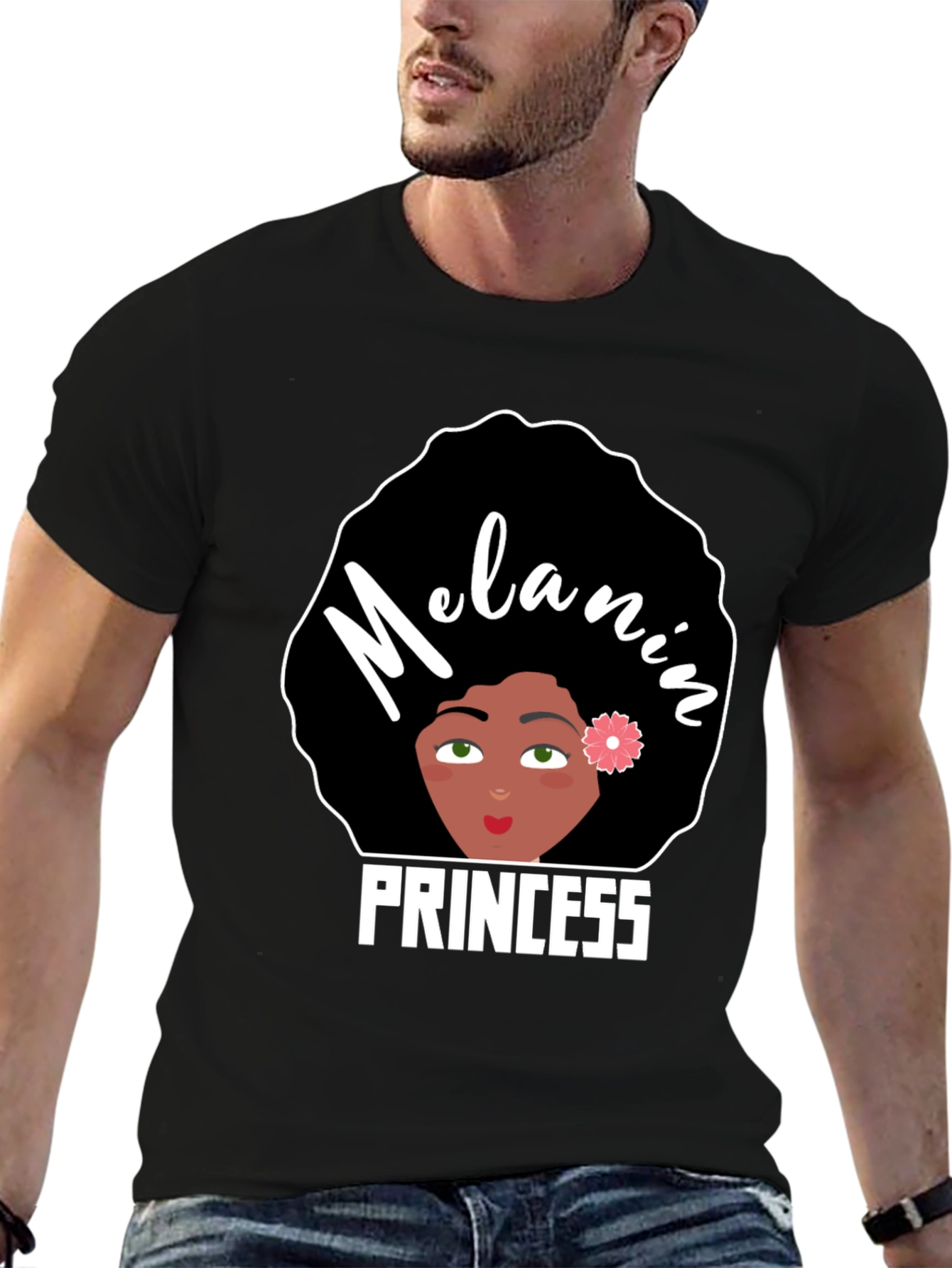 Black Melanin Princess Graphic Tee - Black Pride view 6