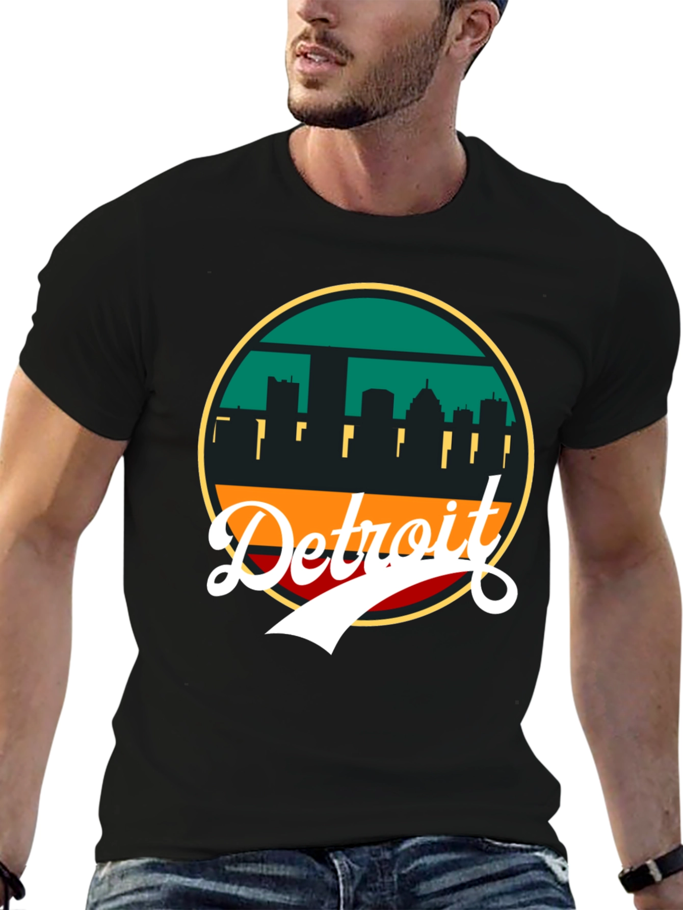 Detroit Skyline Graphic Tee - Urban Style - 6