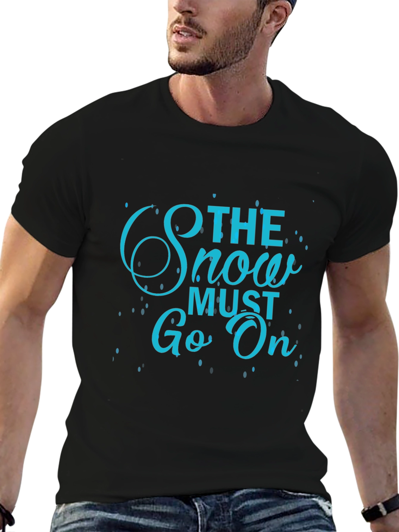 Black The Snow Must Go On T-Shirt - Black Tee view 6