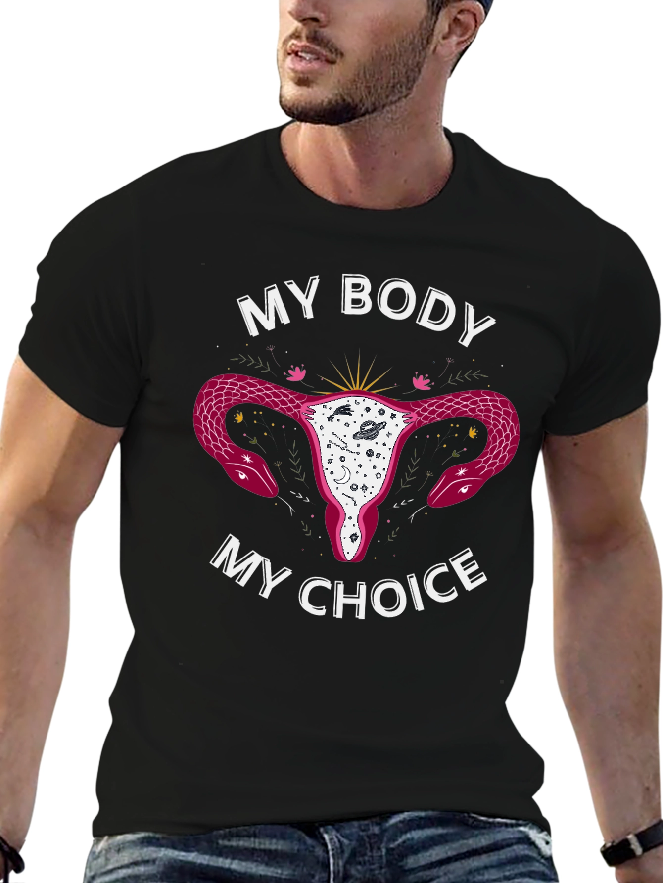 Black My Body My Choice Graphic T-Shirt view 6
