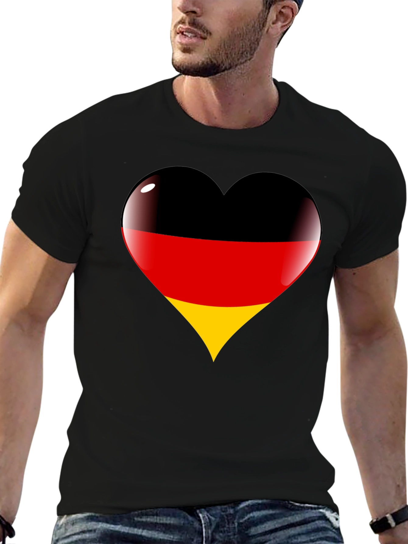 Germany Flag Heart T-Shirt - Deutschland Liebe - 6