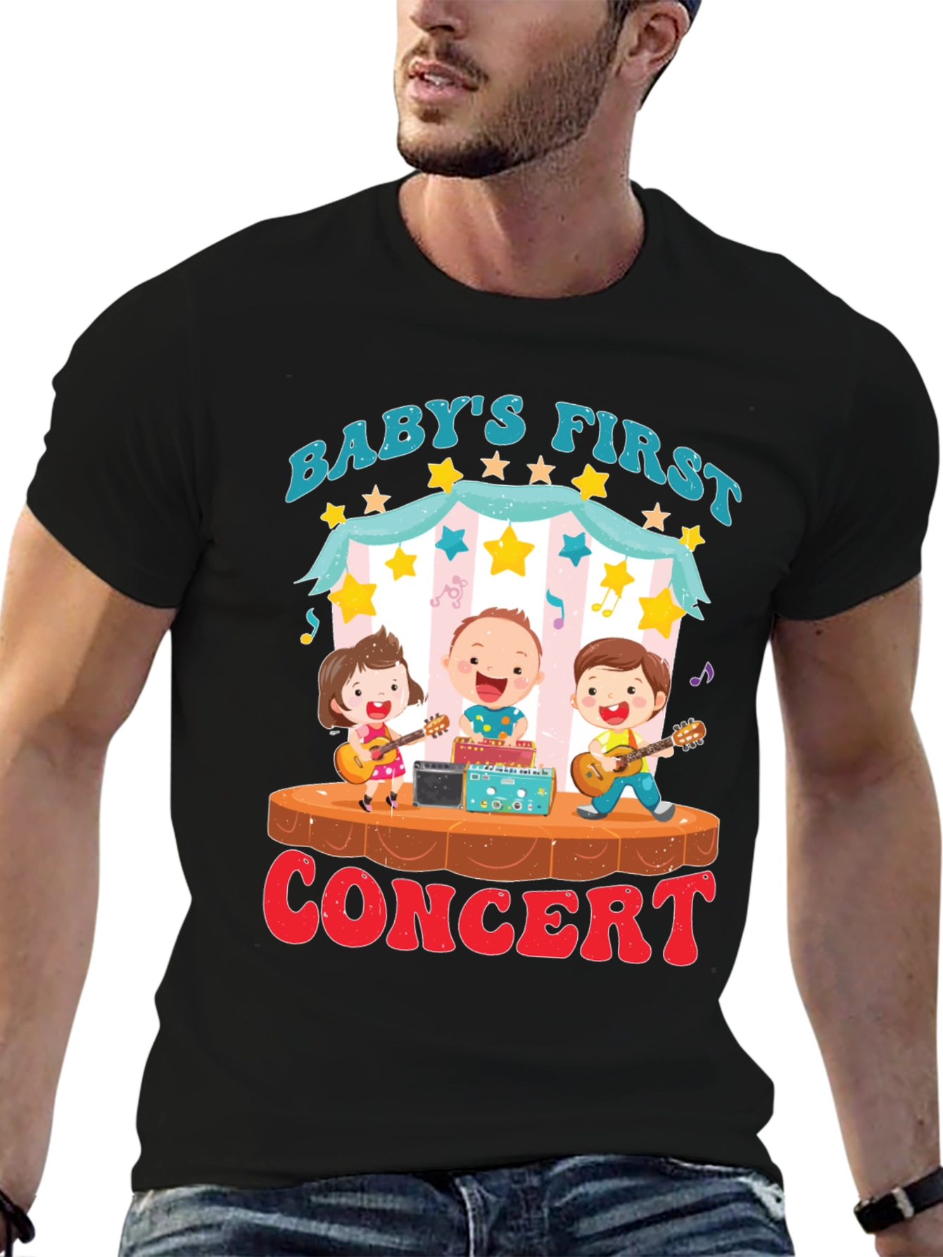 Black Baby's First Concert Graphic Tee view 6