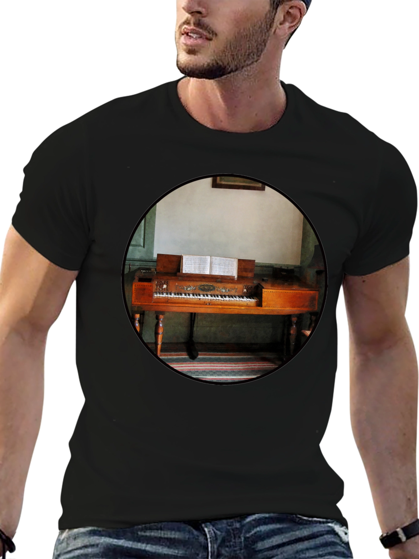 Vintage Piano T-Shirt - Unique Music Lover Tee - 6