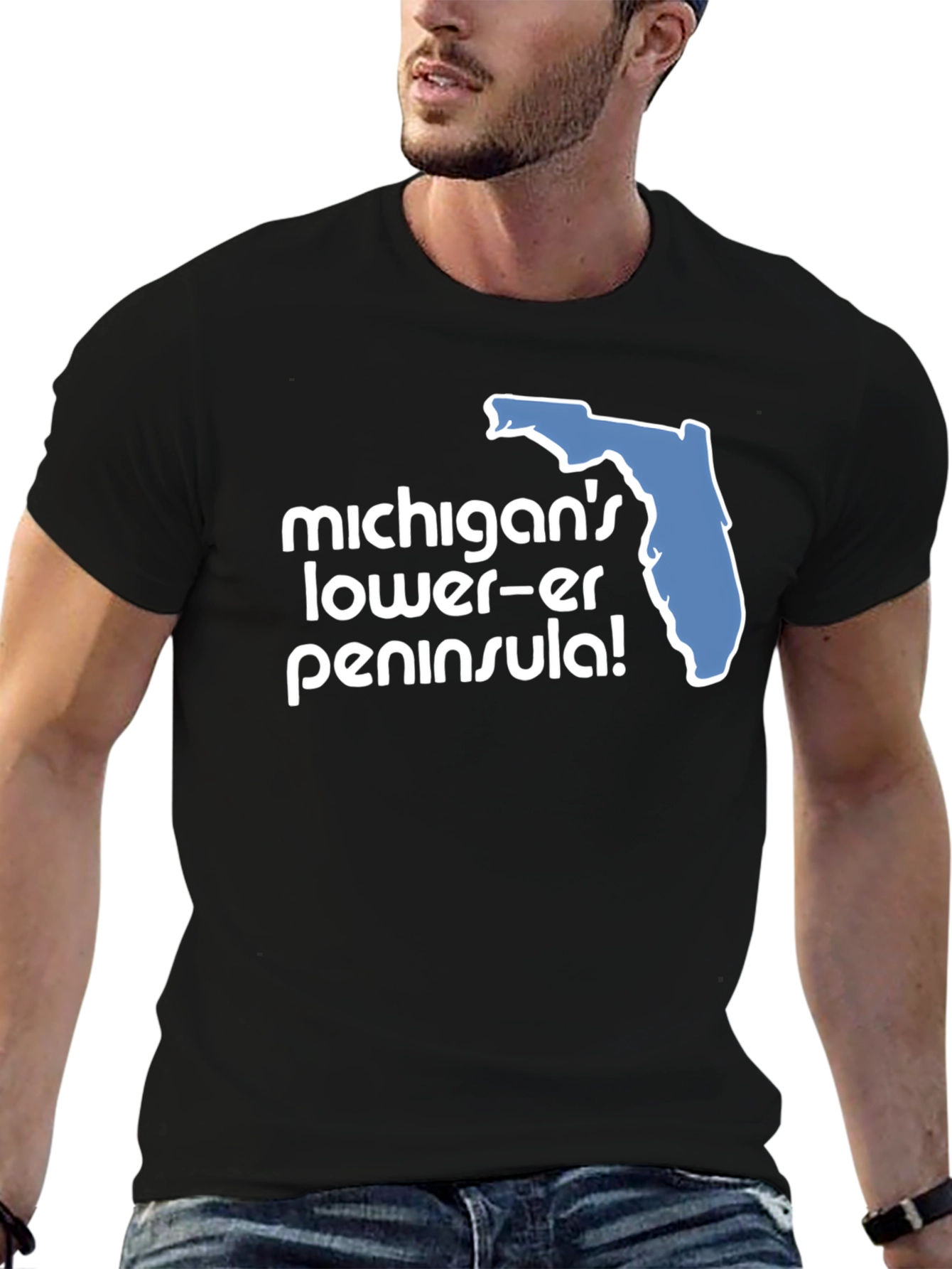Michigan's Lower-er Peninsula! Graphic T-Shirt - 6