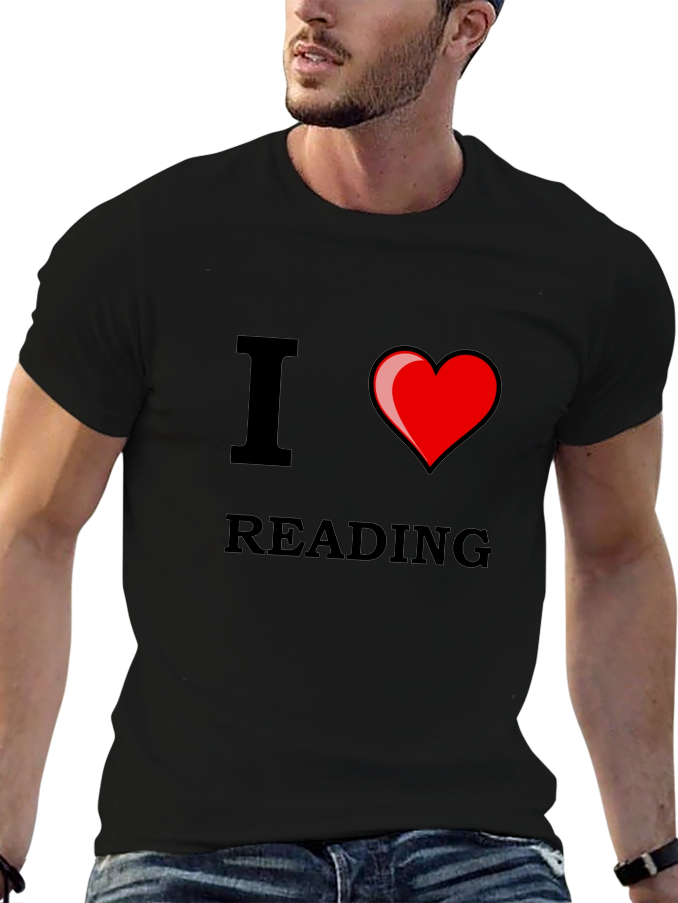 Black I Love Reading T-Shirt view 6