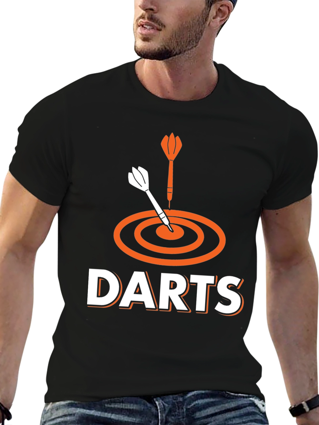 Black Darts Graphic Tee - Black view 6