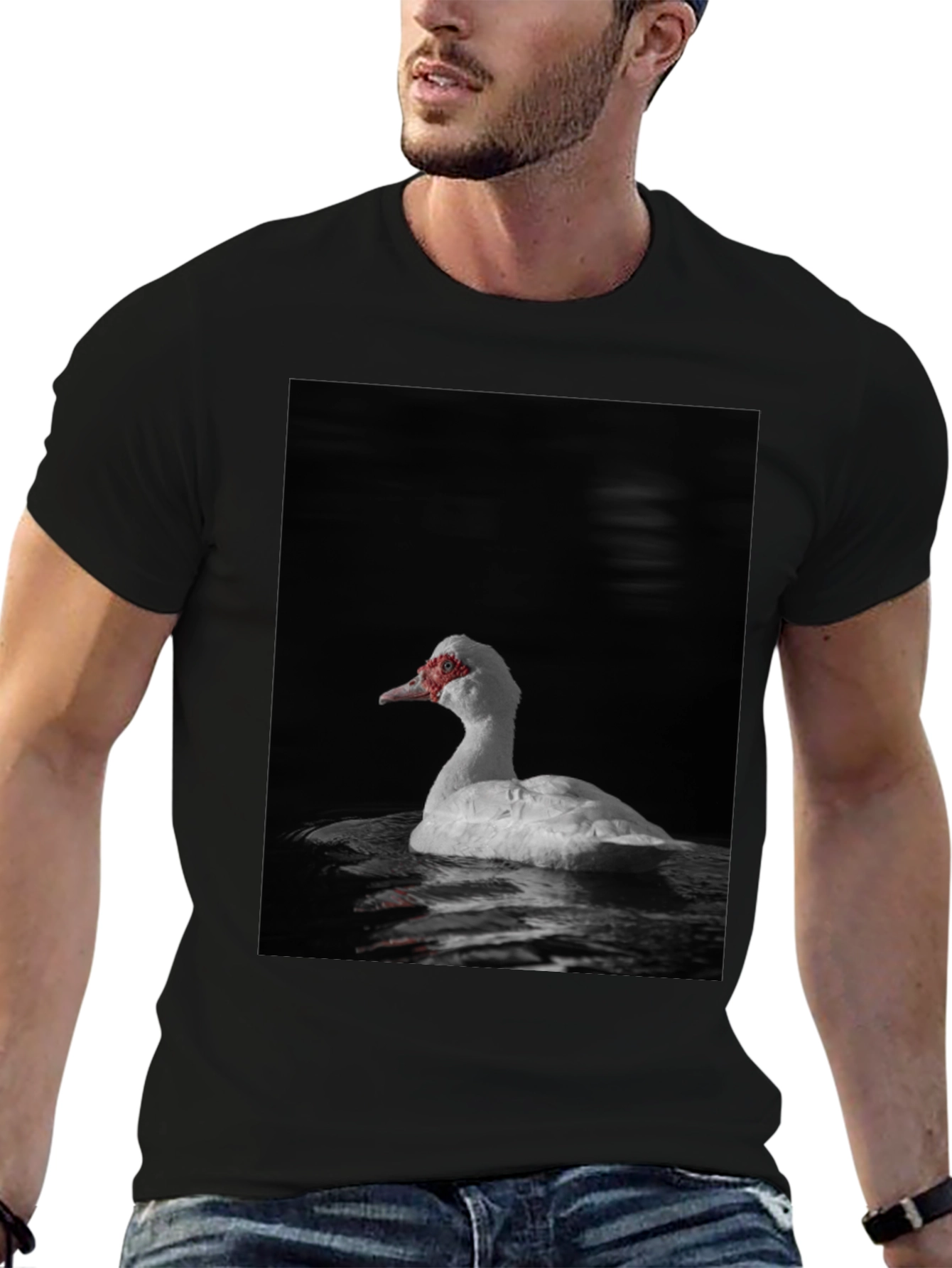 Black Duck Graphic Black T-Shirt view 6