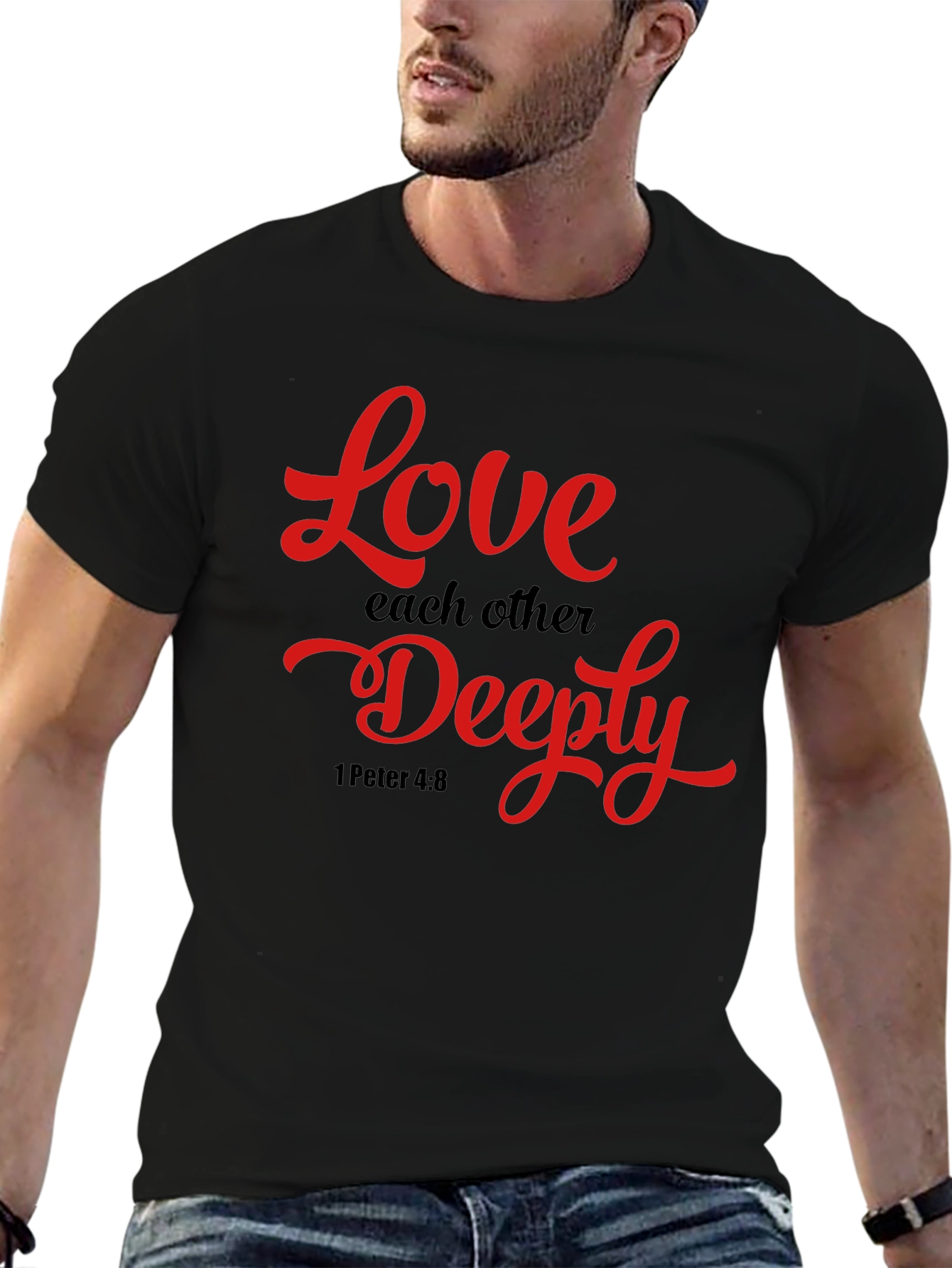 Black Love Each Other Deeply T-Shirt view 6