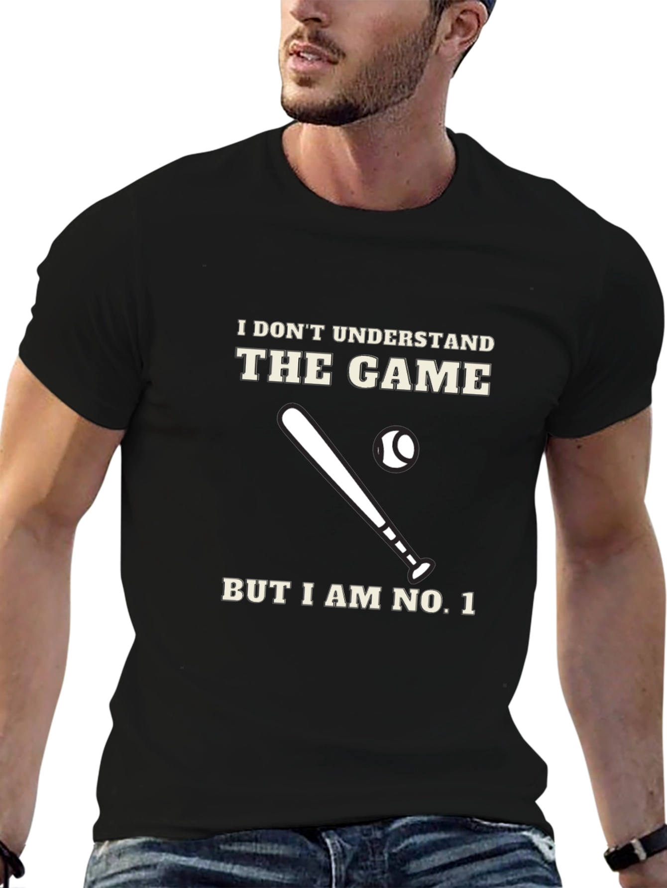 Black Funny Baseball T-Shirt - I Don't Understand The Game view 6