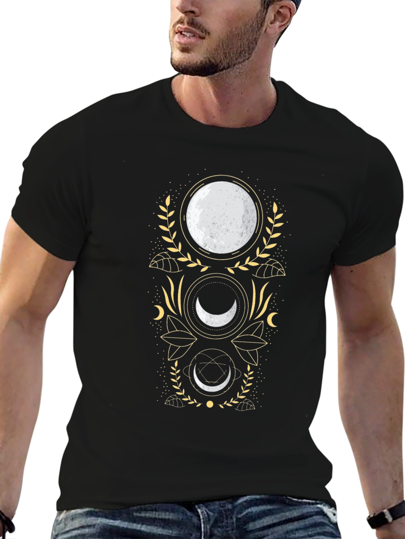 Mystic Moon Phases Black T-Shirt - 6