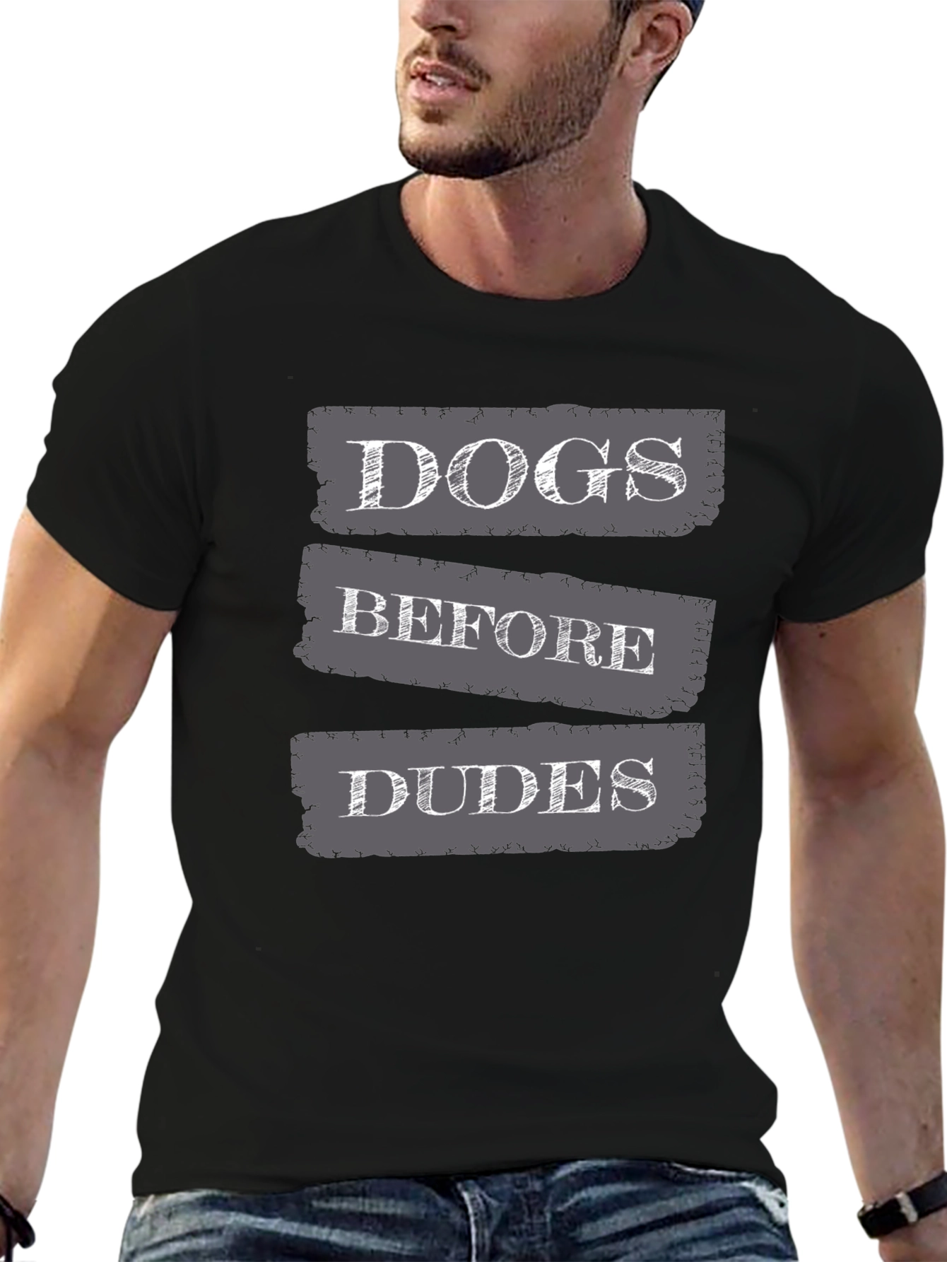 Black Dogs Before Dudes Graphic T-Shirt view 6